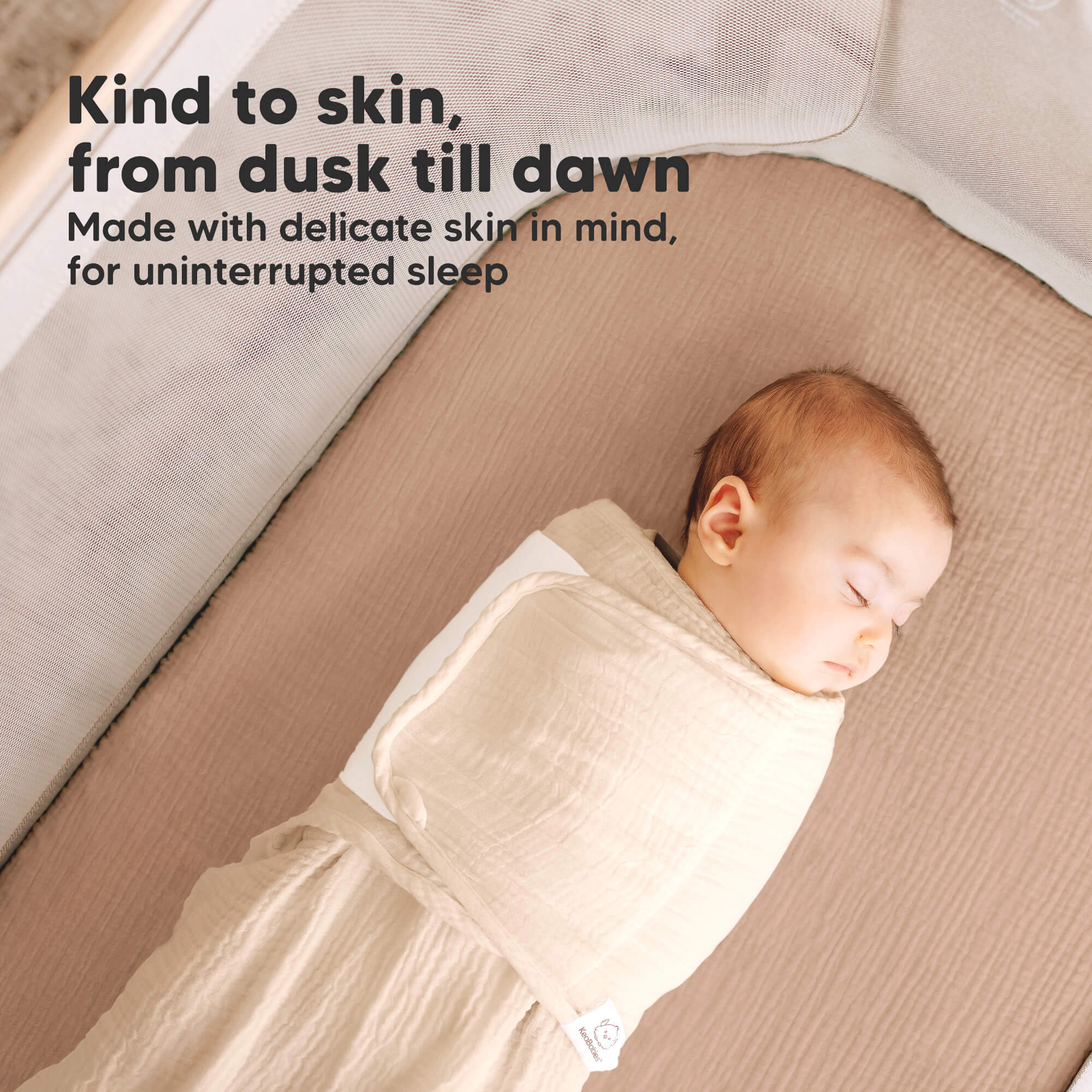 KeaBabies 2-Pack Lyra Muslin Bassinet Sheets