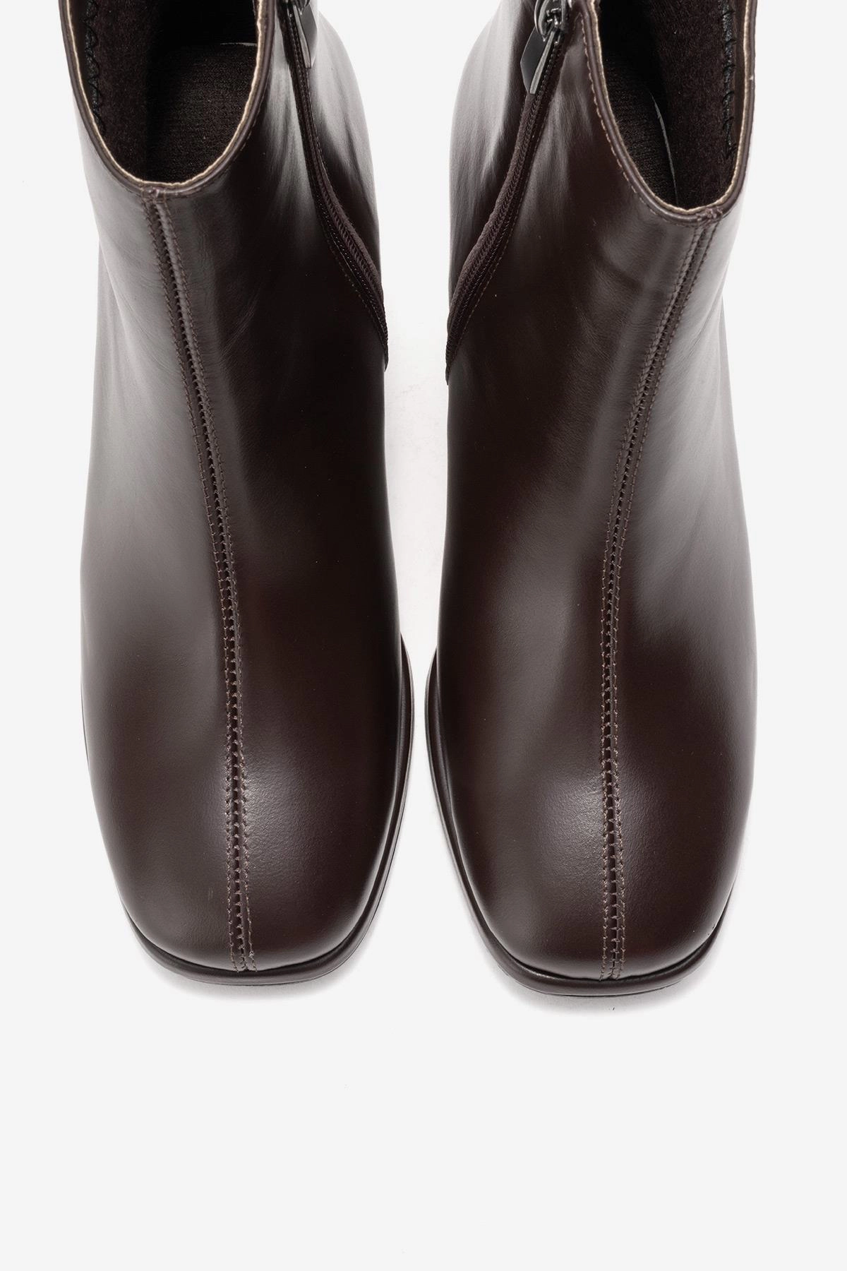 Forever & Always Womens Napoli Leather Block Heel Boot