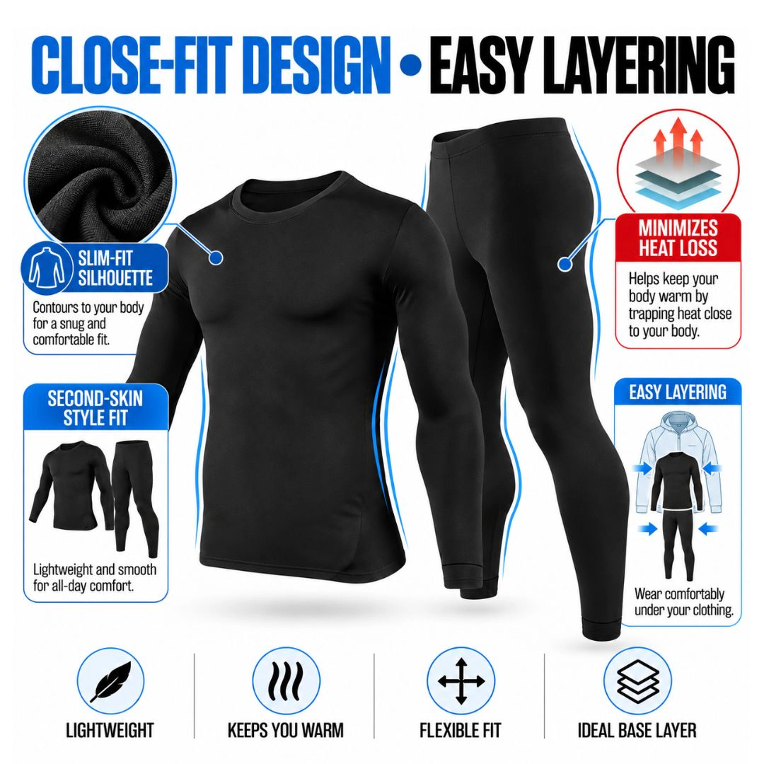 Men’s Thermal Underwear Set