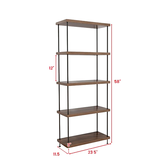 Hivvago Contemporary Metal Frame Storage and Display Shelf Designs