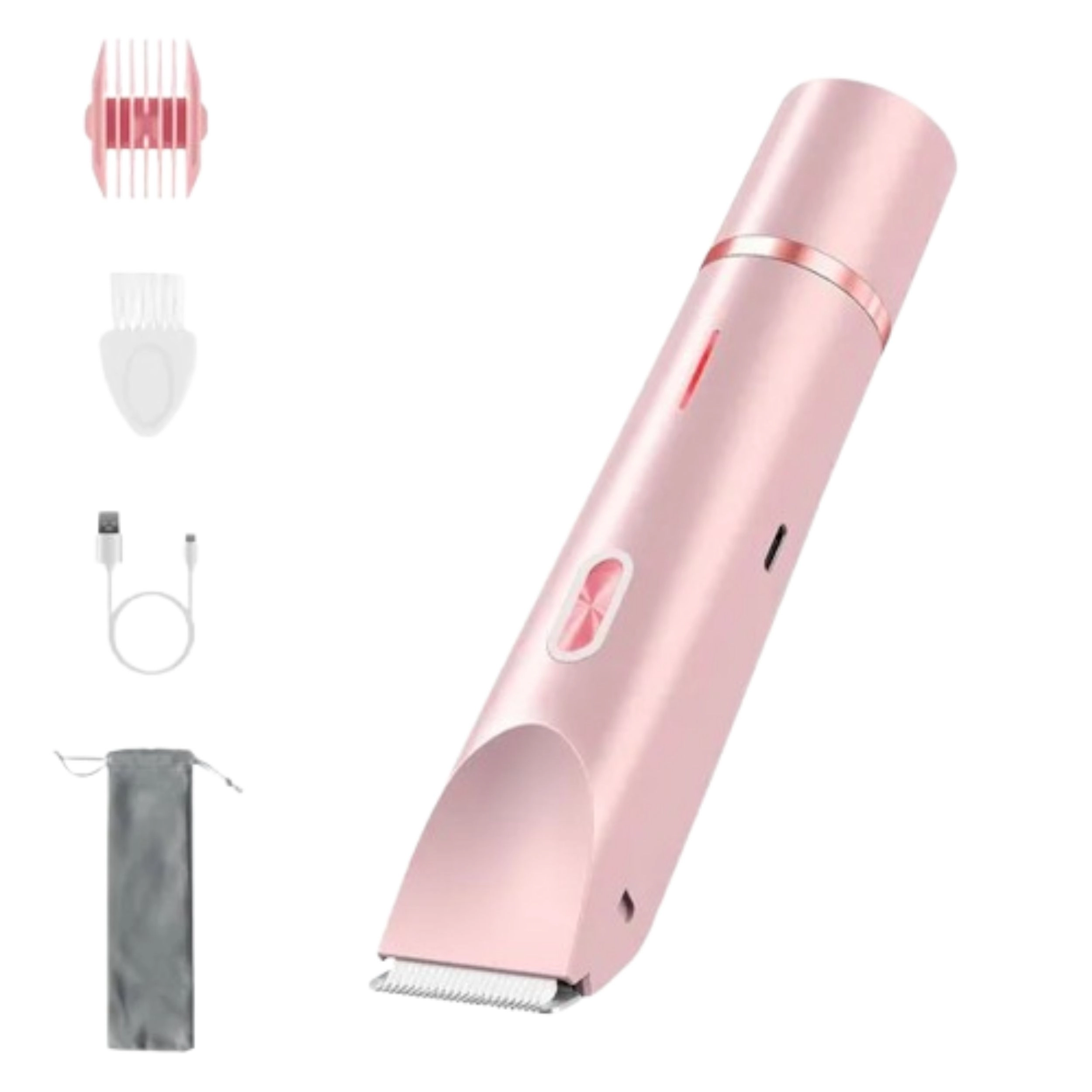 SS Design Women's 2 in 1 Waterproof Bikini Trimmer Body Shaver Pink