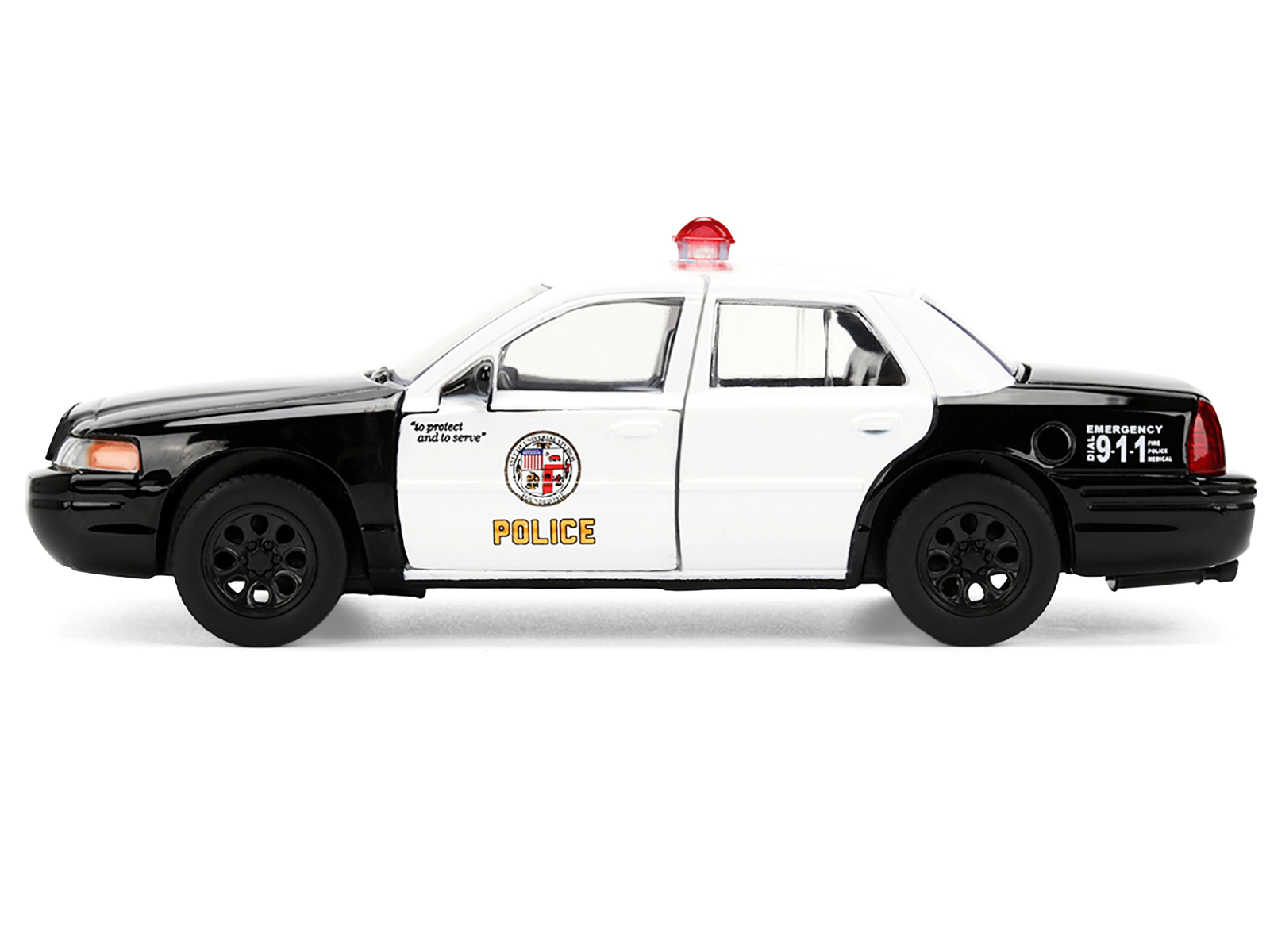 Jada Ford Crown Victoria "LAPD (Los Angeles Police Department) Black and White "The Fast and the Furious"