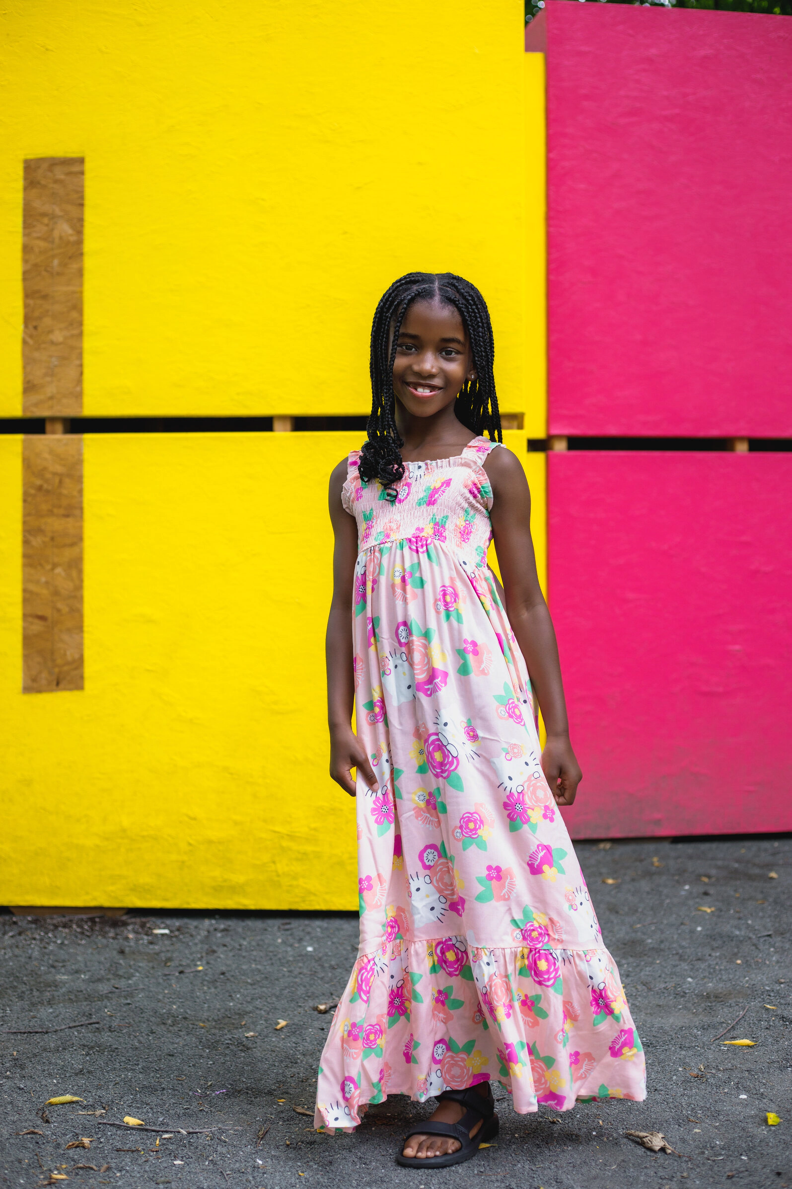 Hello Kitty Girls' Sleeveless Maxi Dress