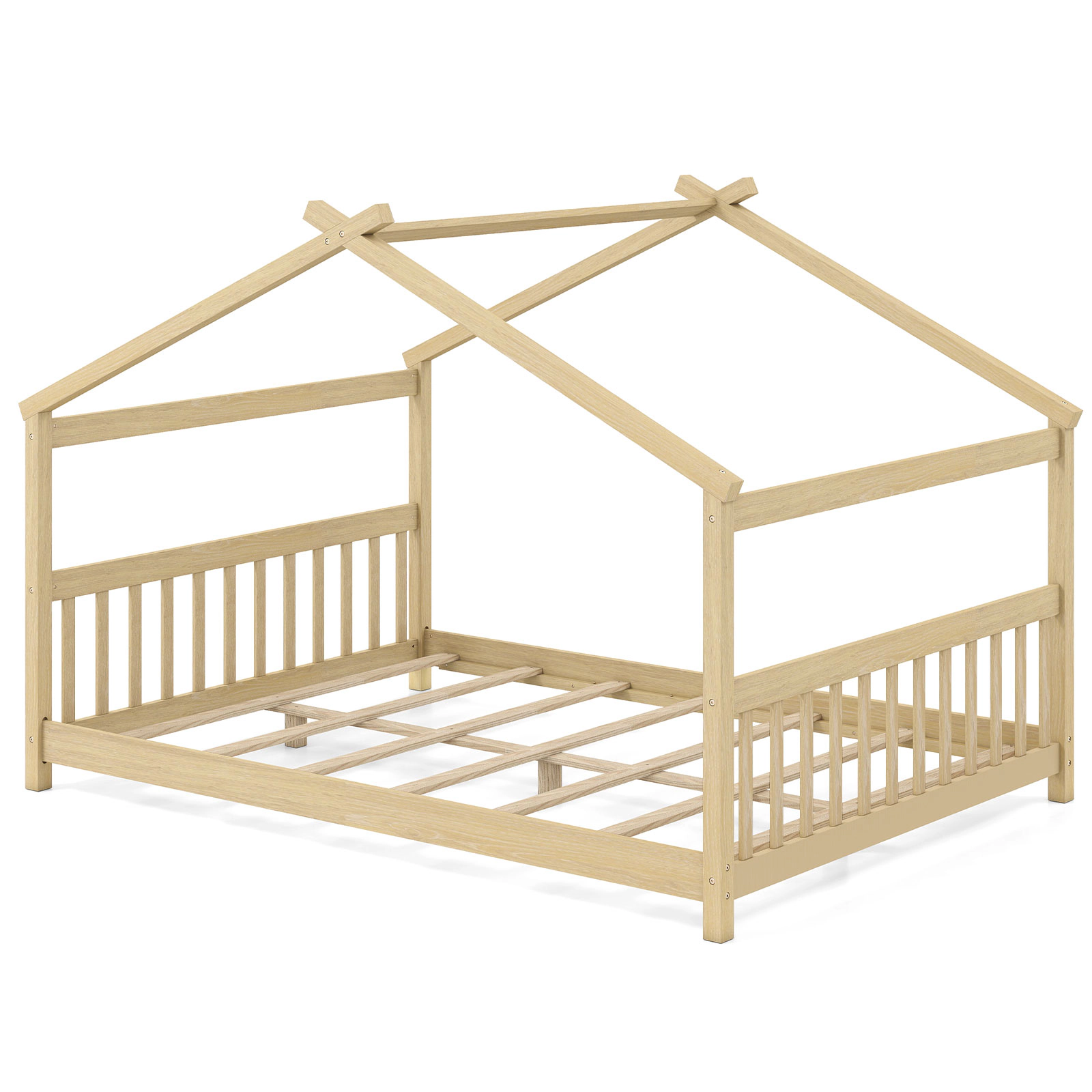 LJG Full House Bed Montessori Floor with Headboard