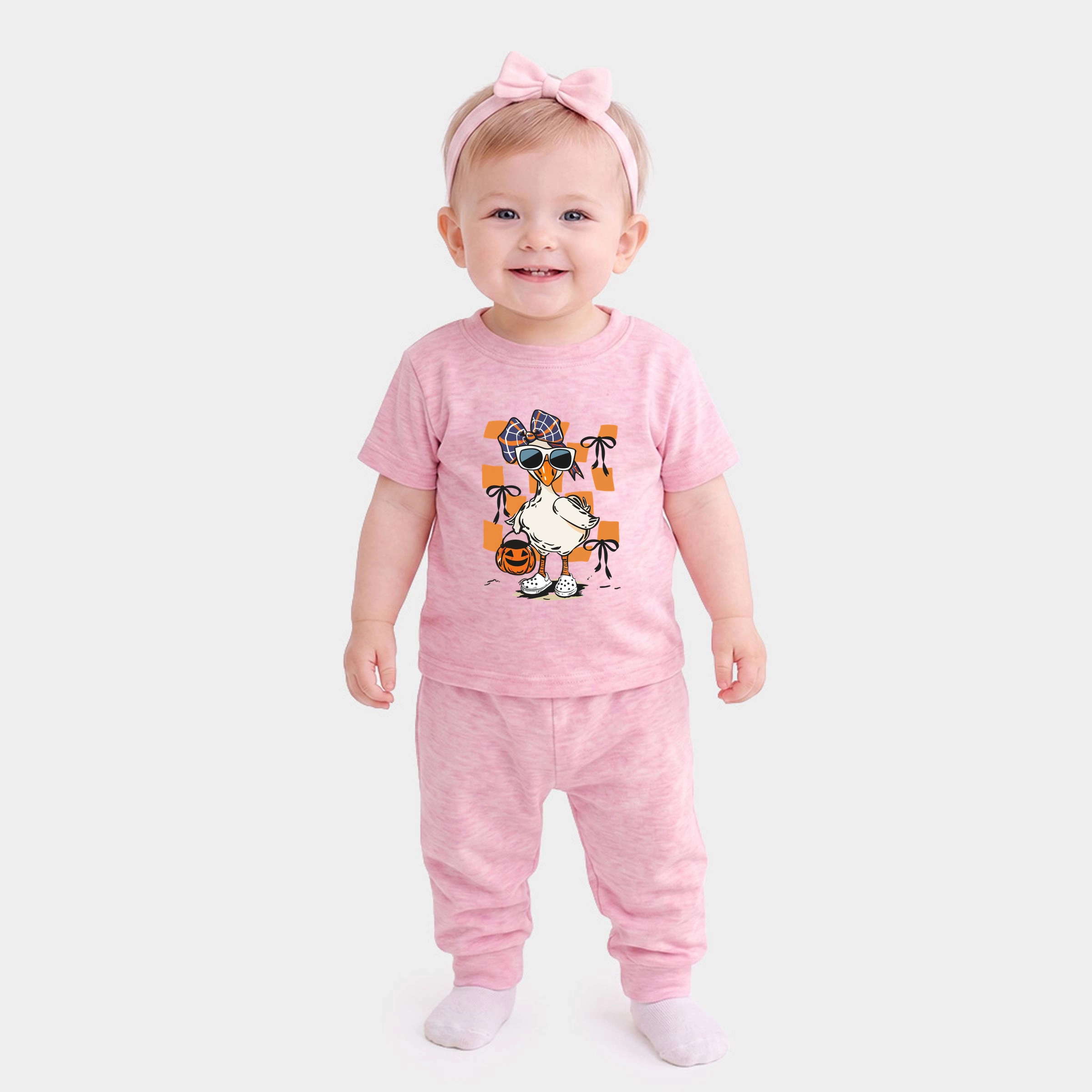 The Juniper Shop - Infant Jogger Pant Crew Set of 2 Halloween Goose