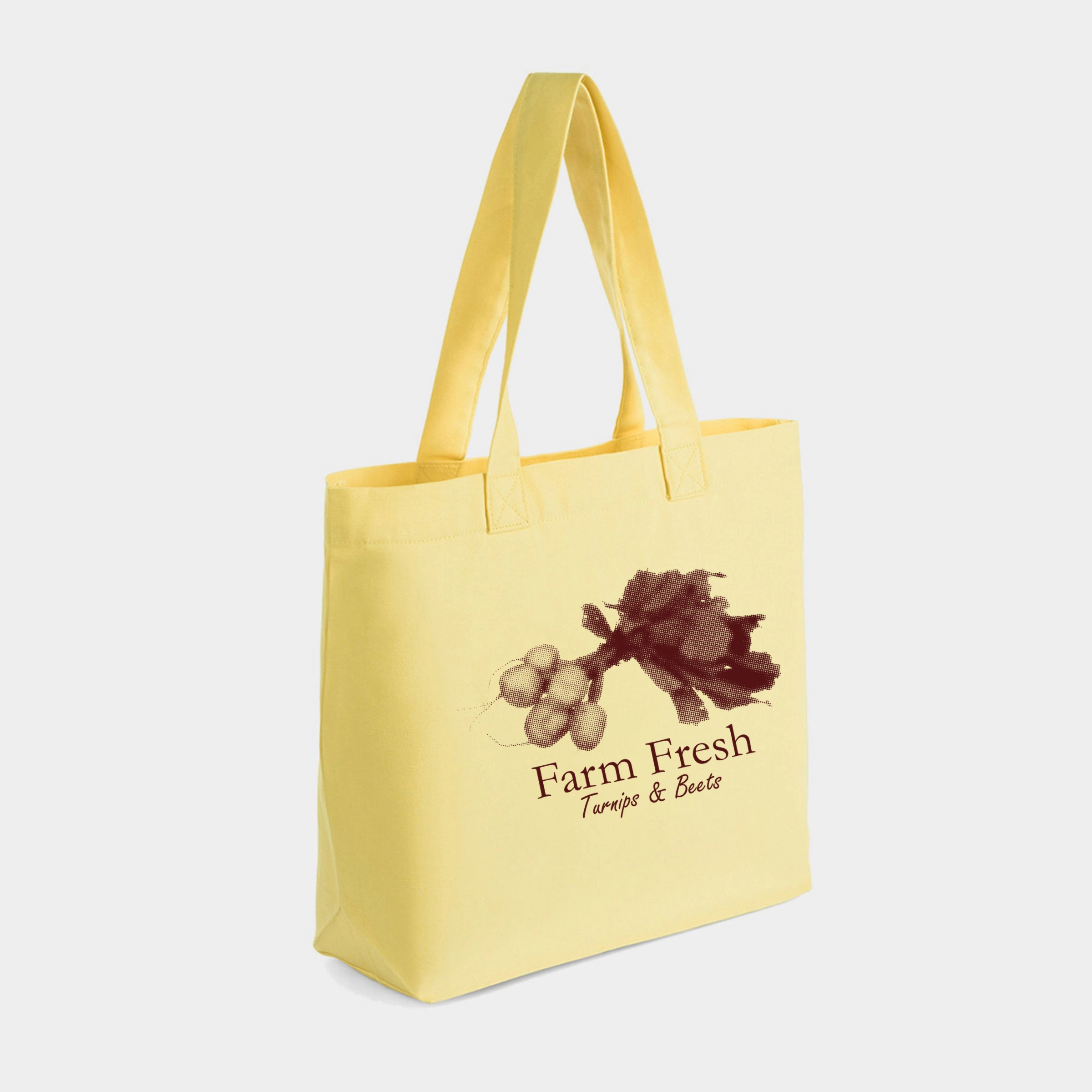 Simply Sage Market - Zippered Canvas Tote Farm Fresh Turnips and Beets