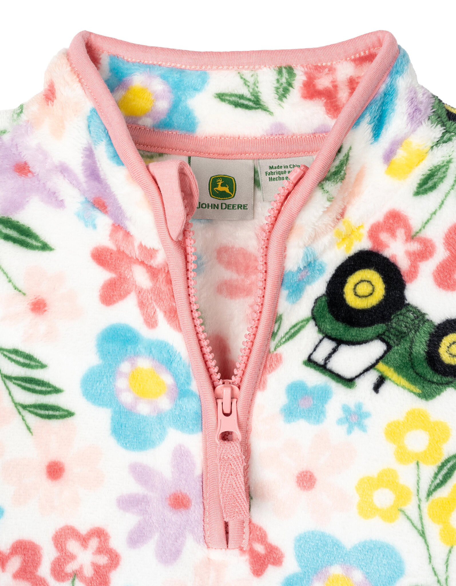 John Deere Girls' Fleece Quarter-Zip Sweatshirt