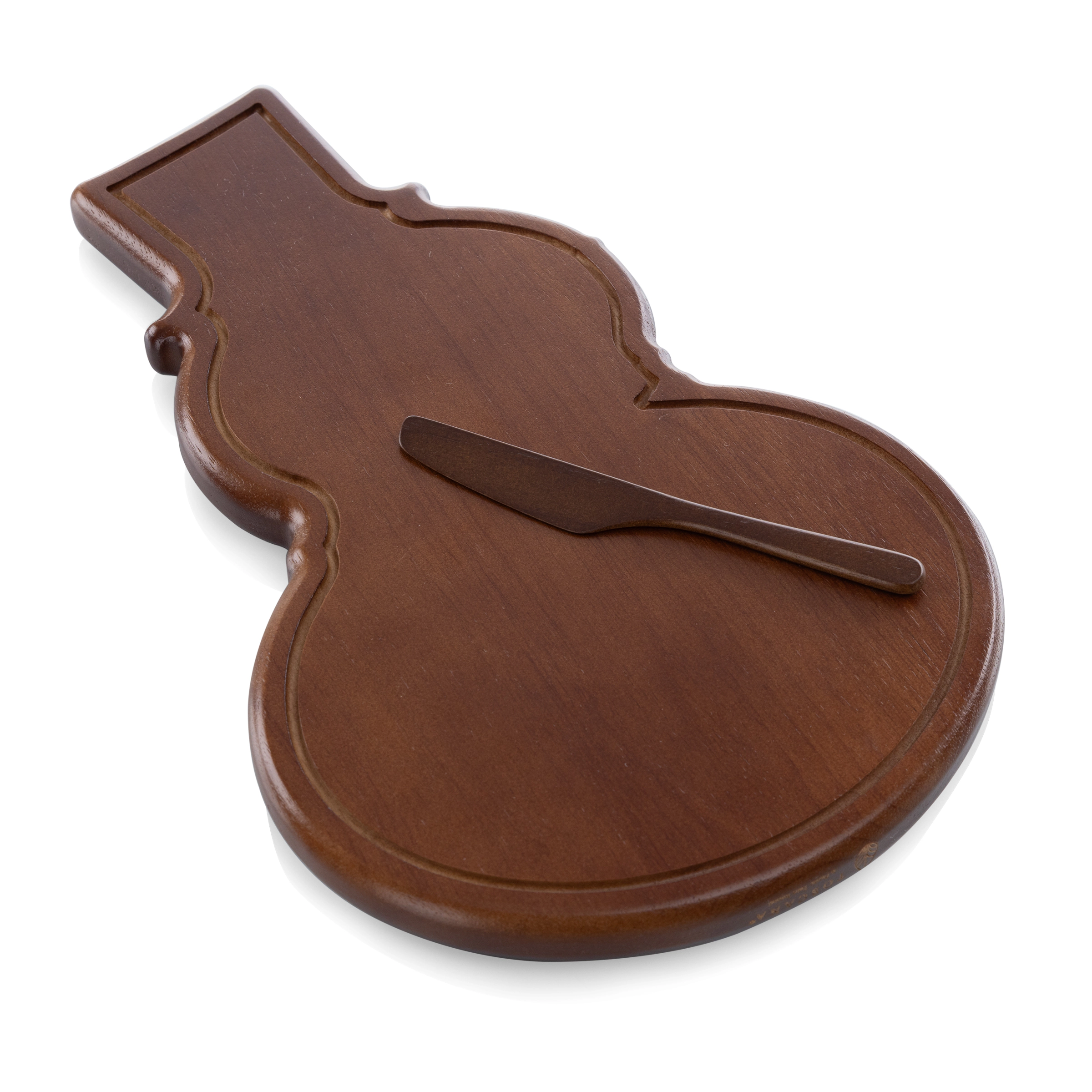TOSCANA Reversible Snowman Sectioned Serving Tray with Knife