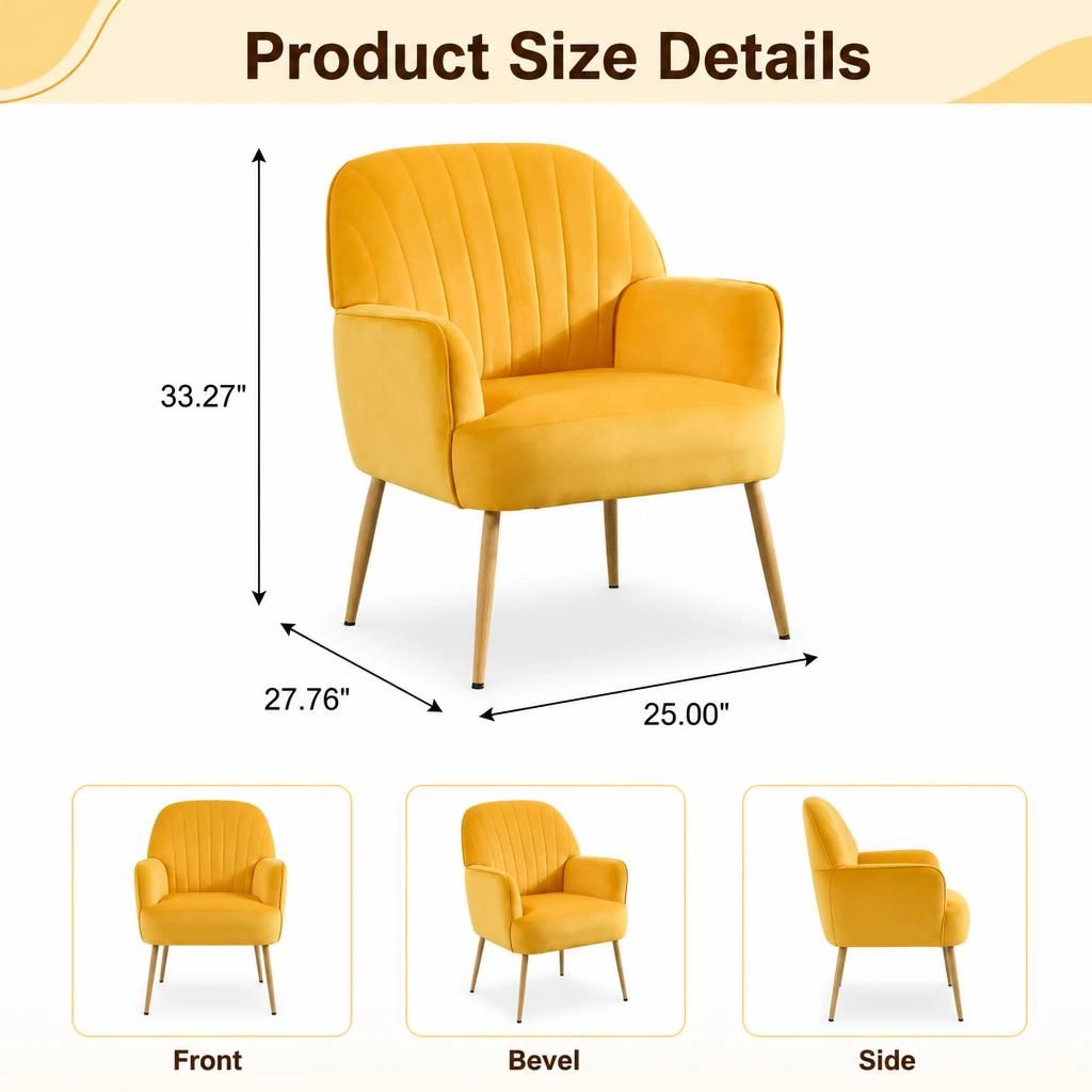 GOODSILO Comfortable Upholstered Accent Chair