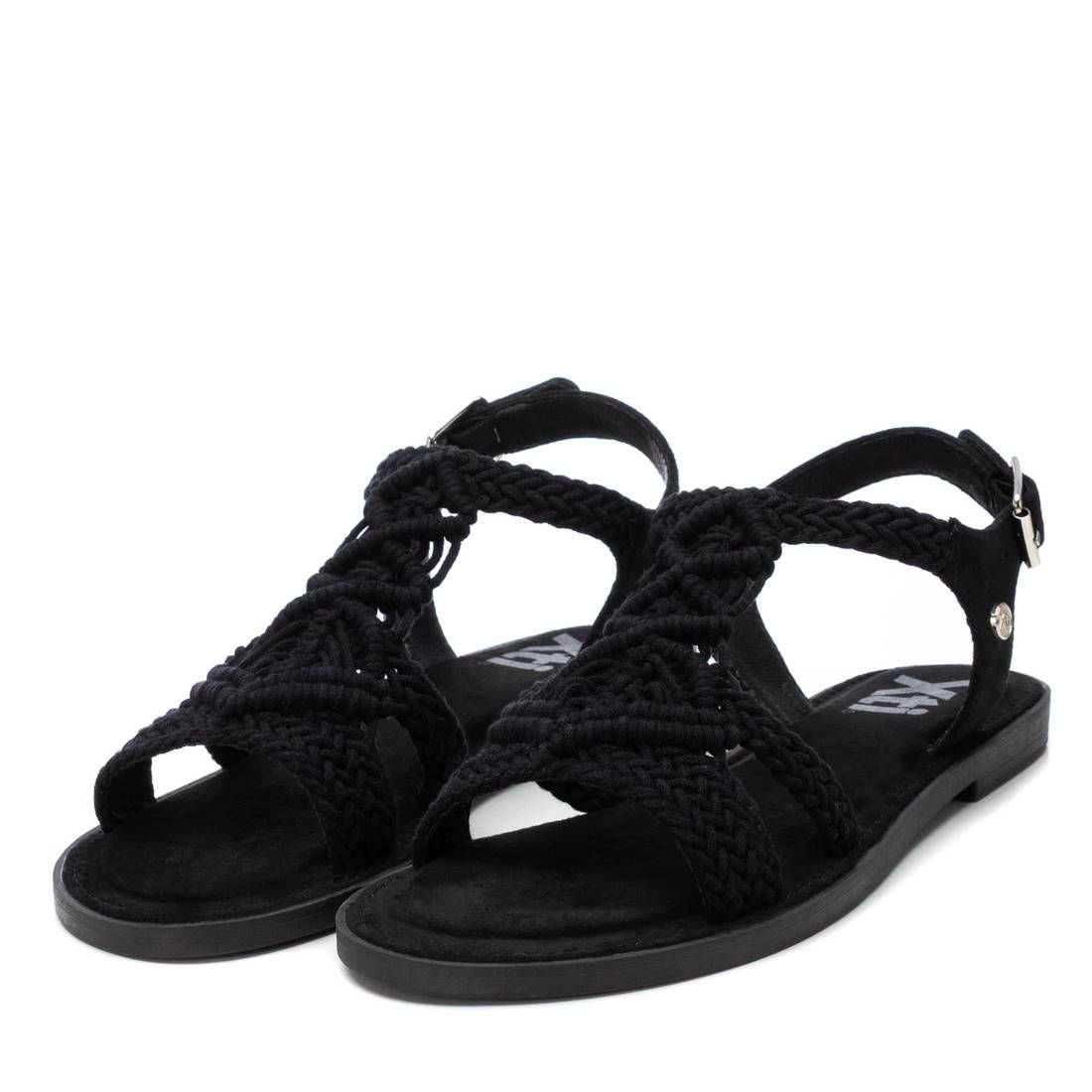 XTI Women's Braided Strap Flat Sandals