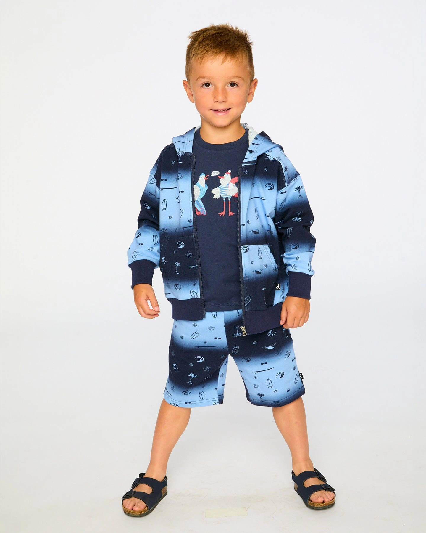 Deux par Boys French Terry Shorts Gradient