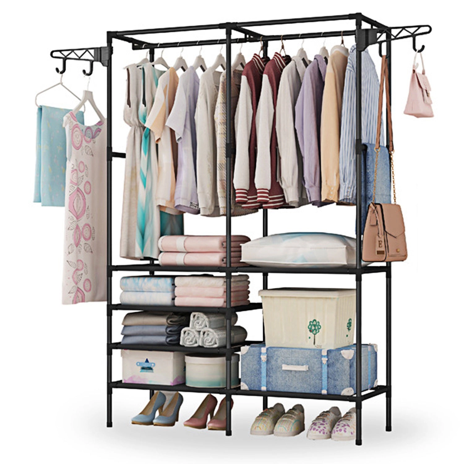 NEW Home Unisex Metal Freestanding Garment Rack