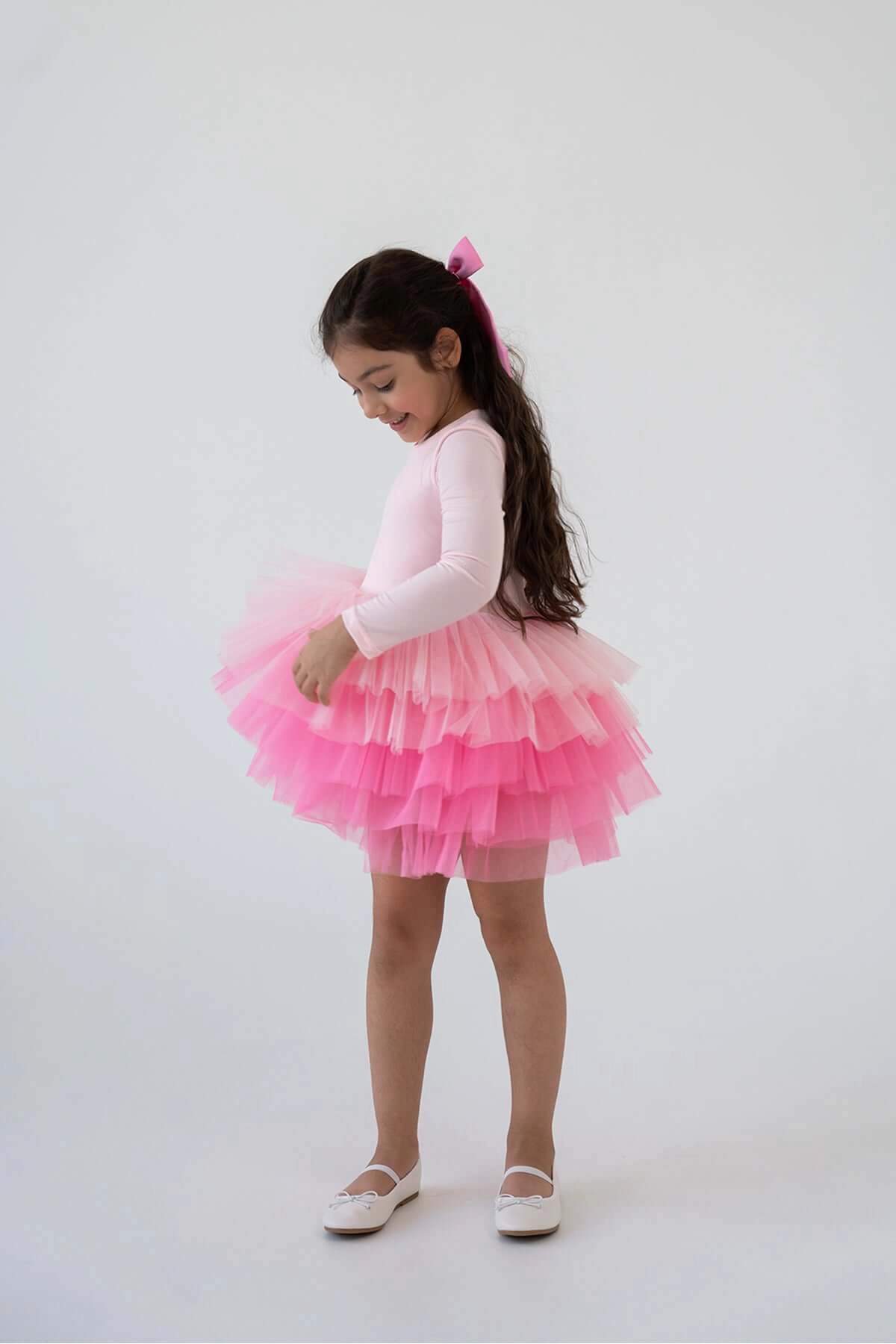 Mini Celebrities Girls Pink Love Tutu Dress