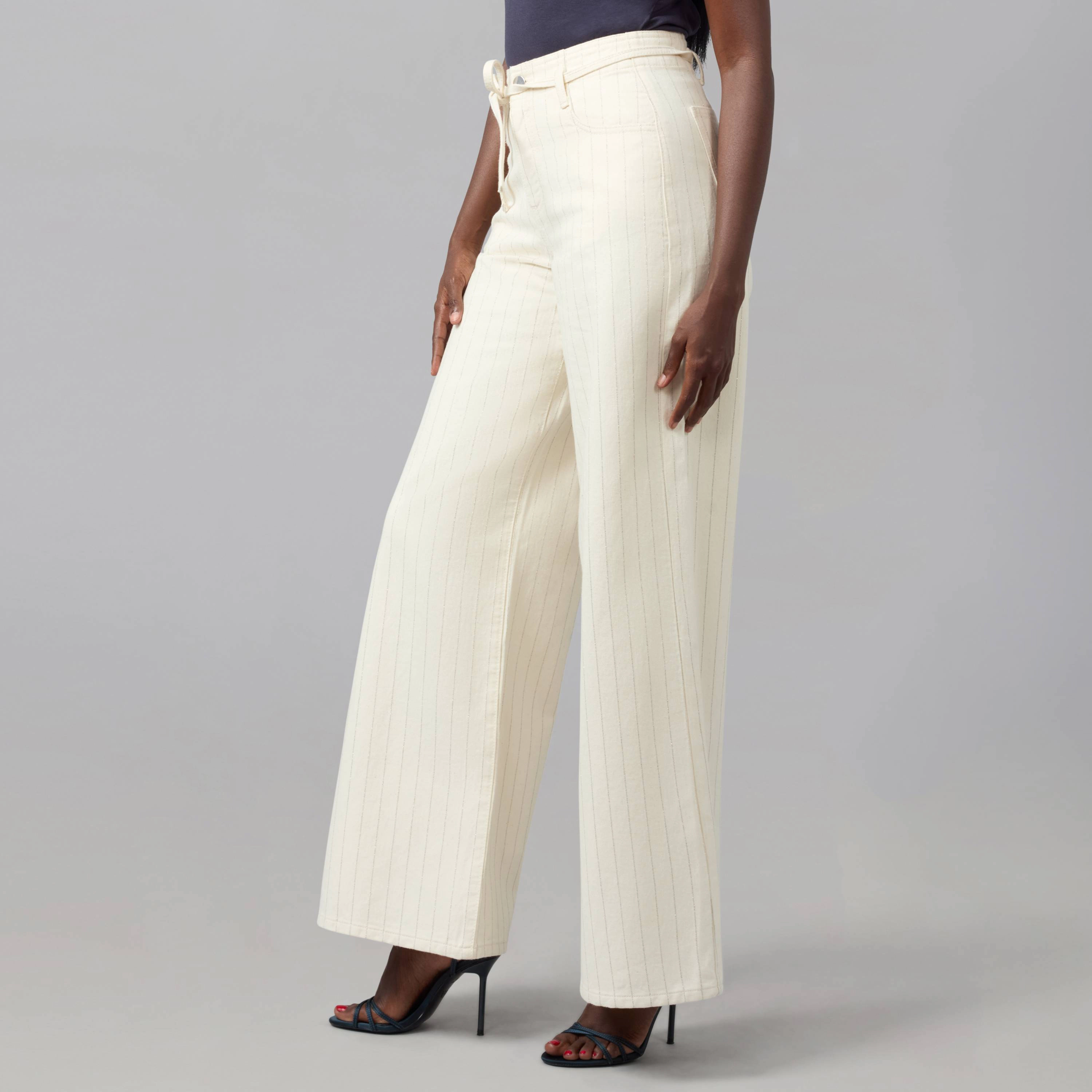 Lola Denim Womens Milan Ultra High Rise Wide Leg Jeans