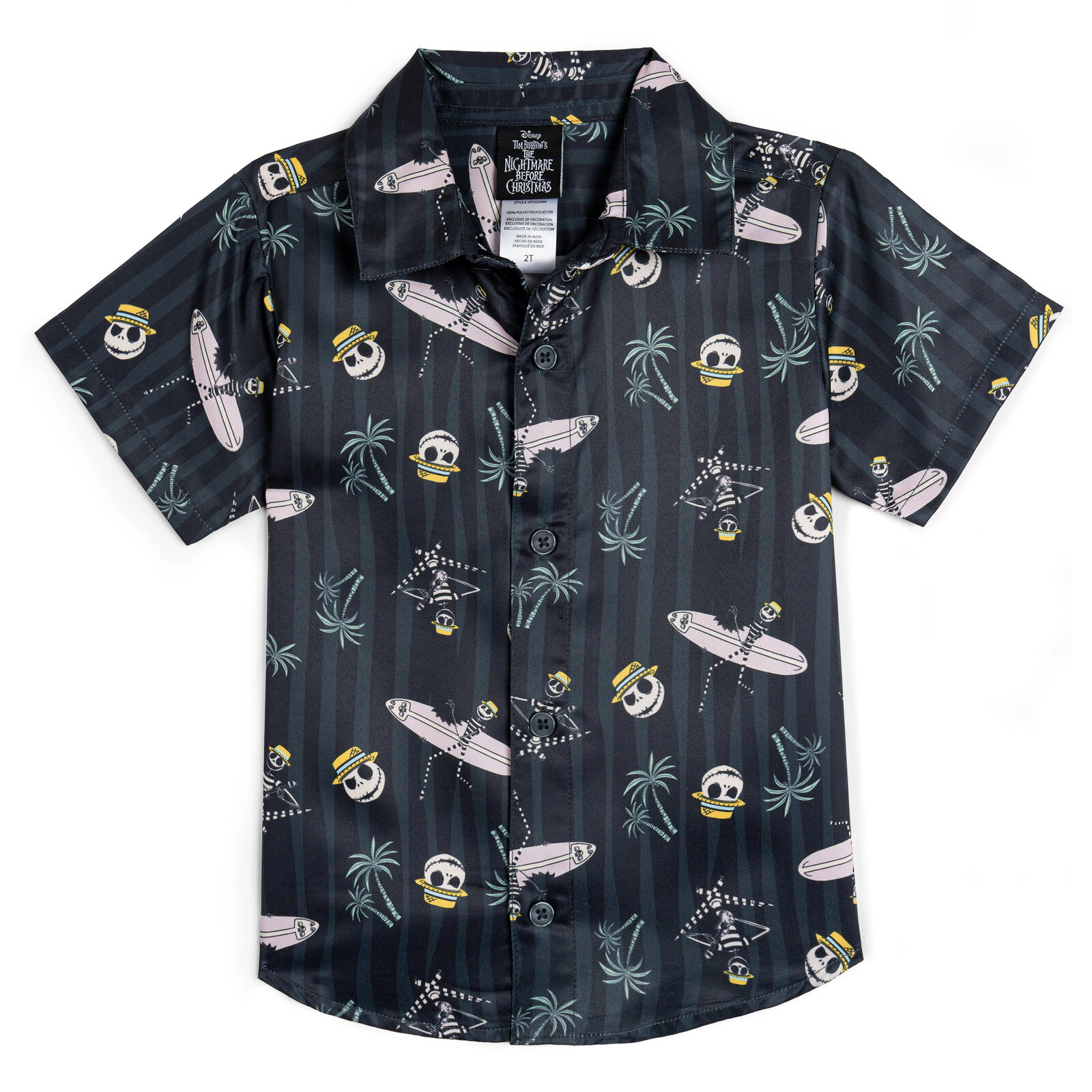 Disney Boys' Short Sleeve Button-Down Shirt