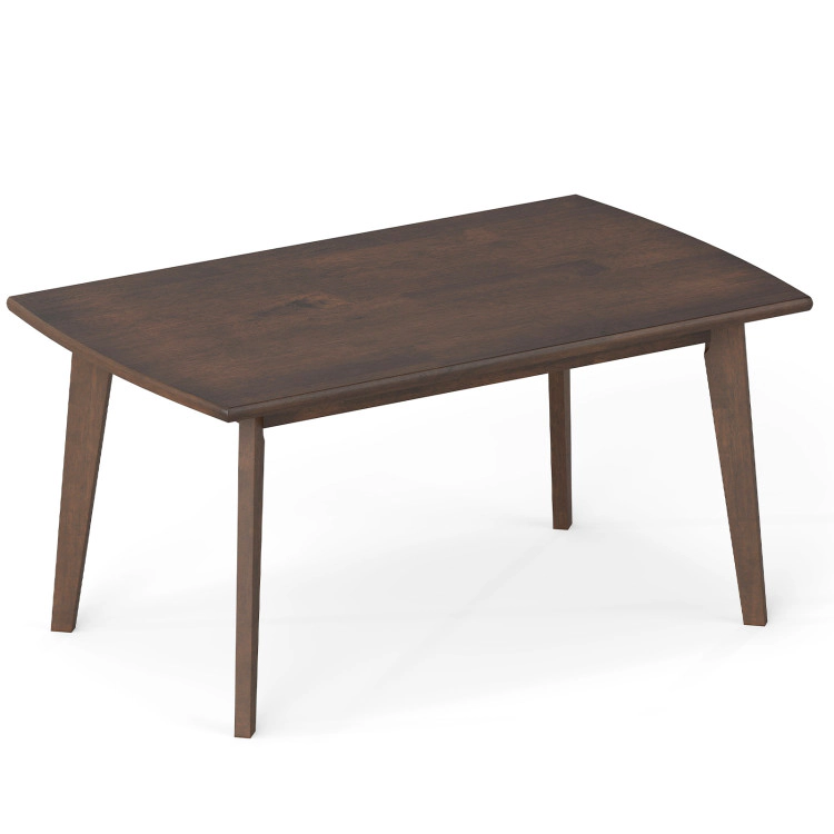 Hivvago Solid Wood Modern Coffee Table With Tapered Legs