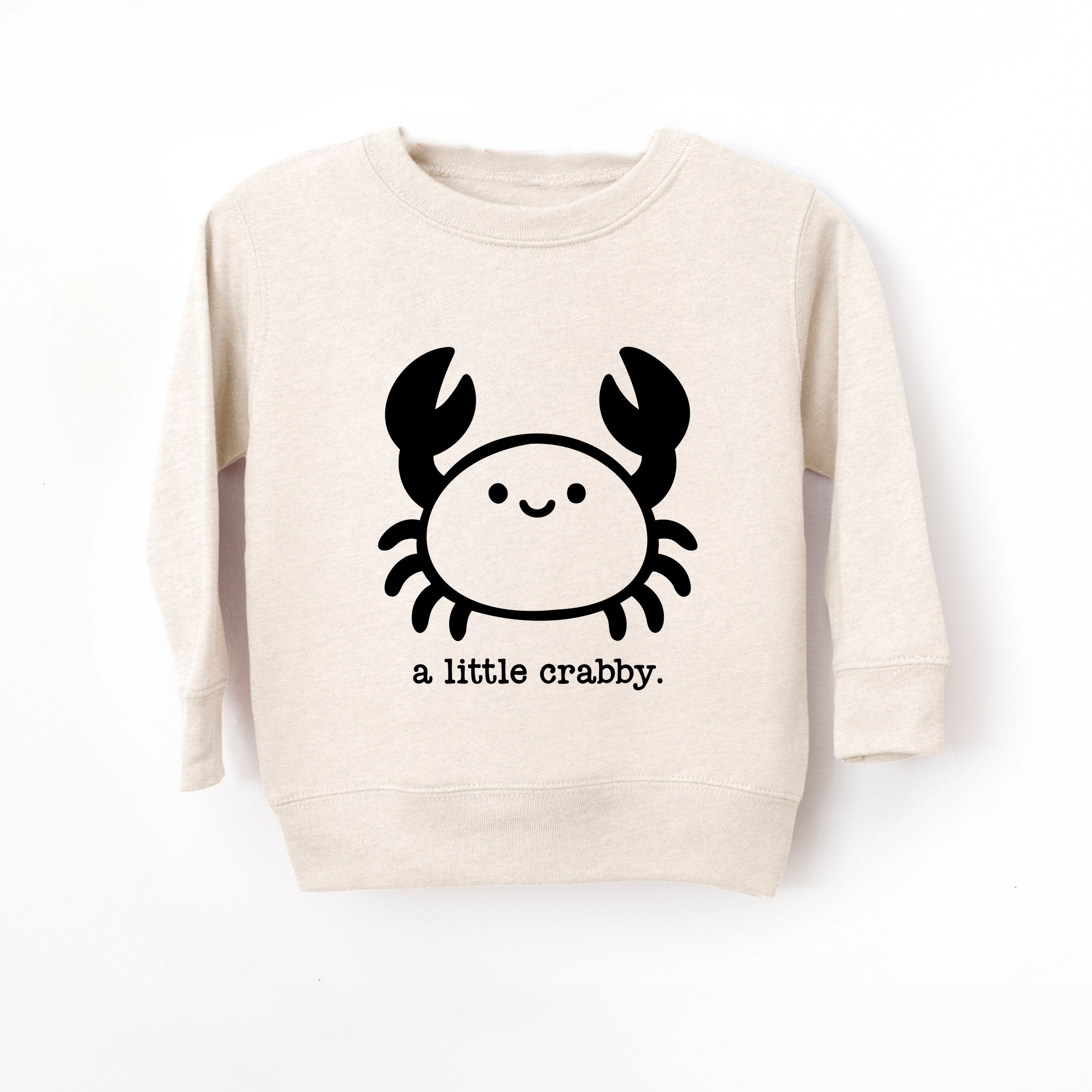 The Juniper Shop - A Little Crabby Typewriter Toddler Graphic Sweatshirt