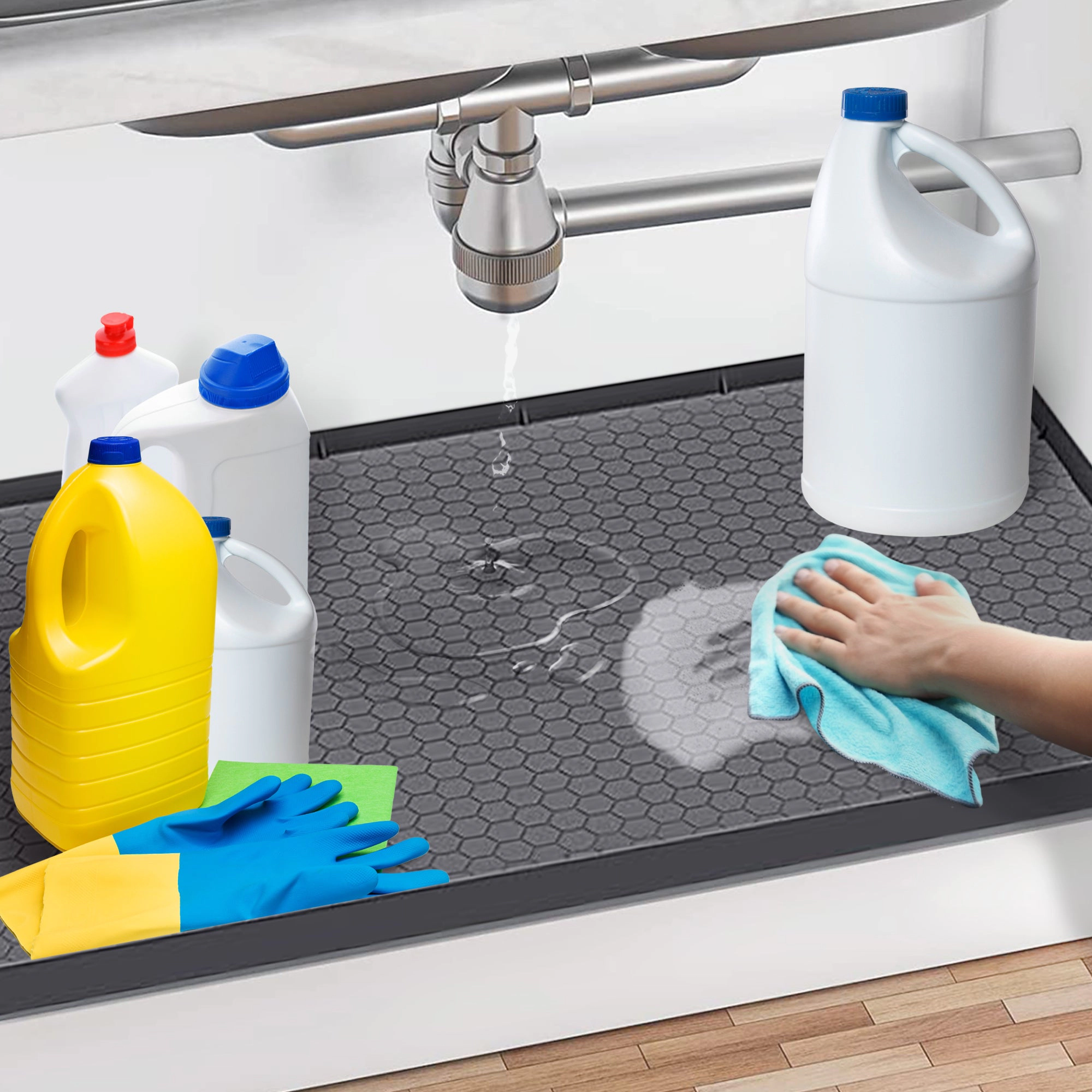 Cheer Collection Premium Silicone Undersink Mat – Waterproof