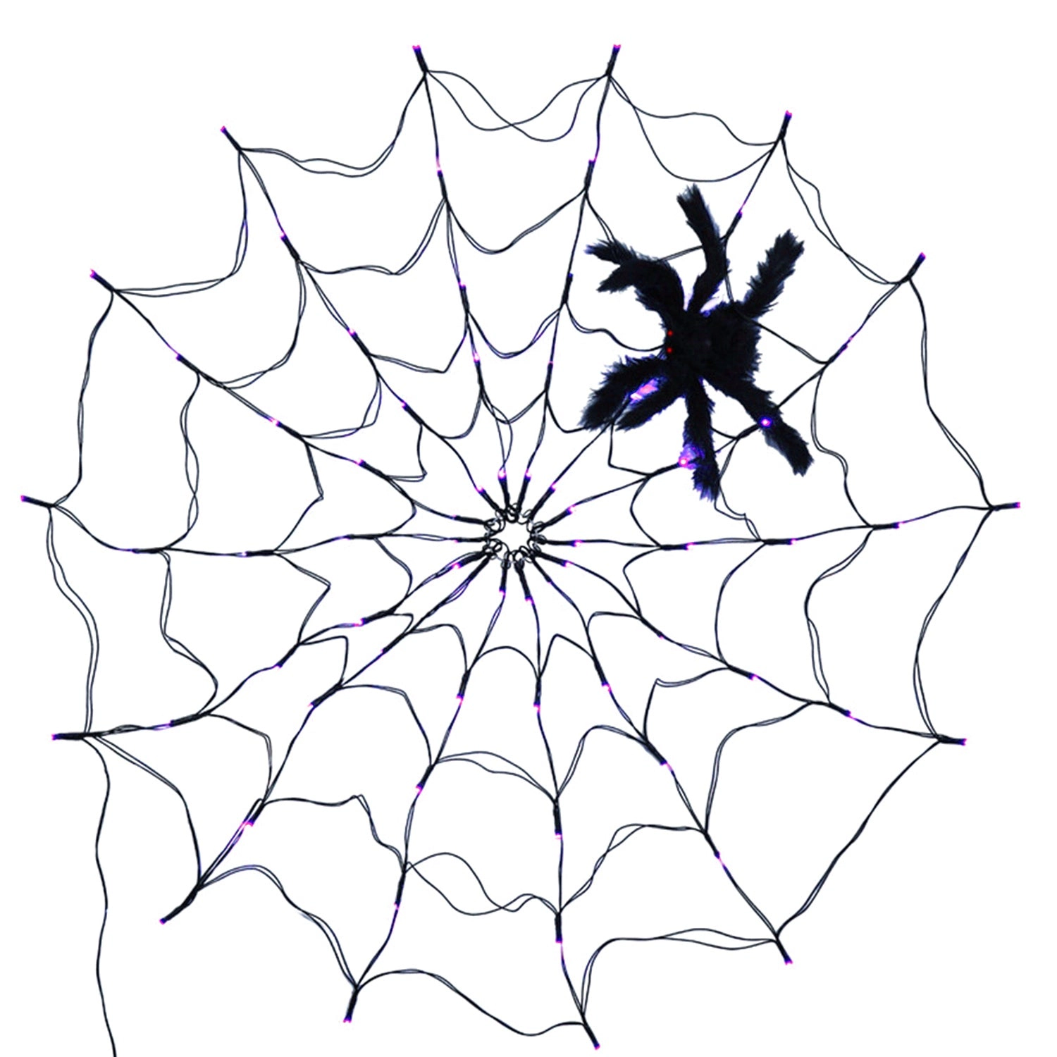 GBruno 70-LED Battery-Powered Spider Web Light
