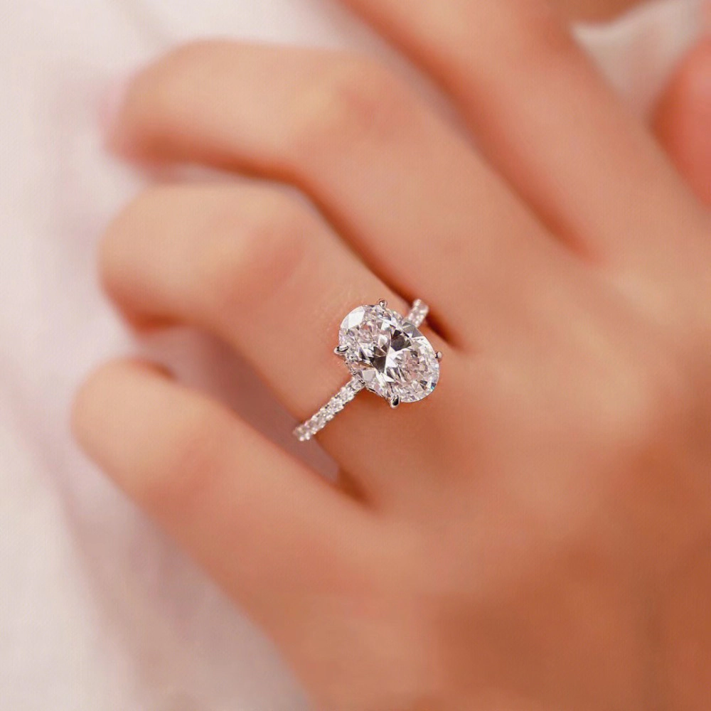 Wardrobe Whimsy Oval Cut Cubic Zirconia Engagement Ring