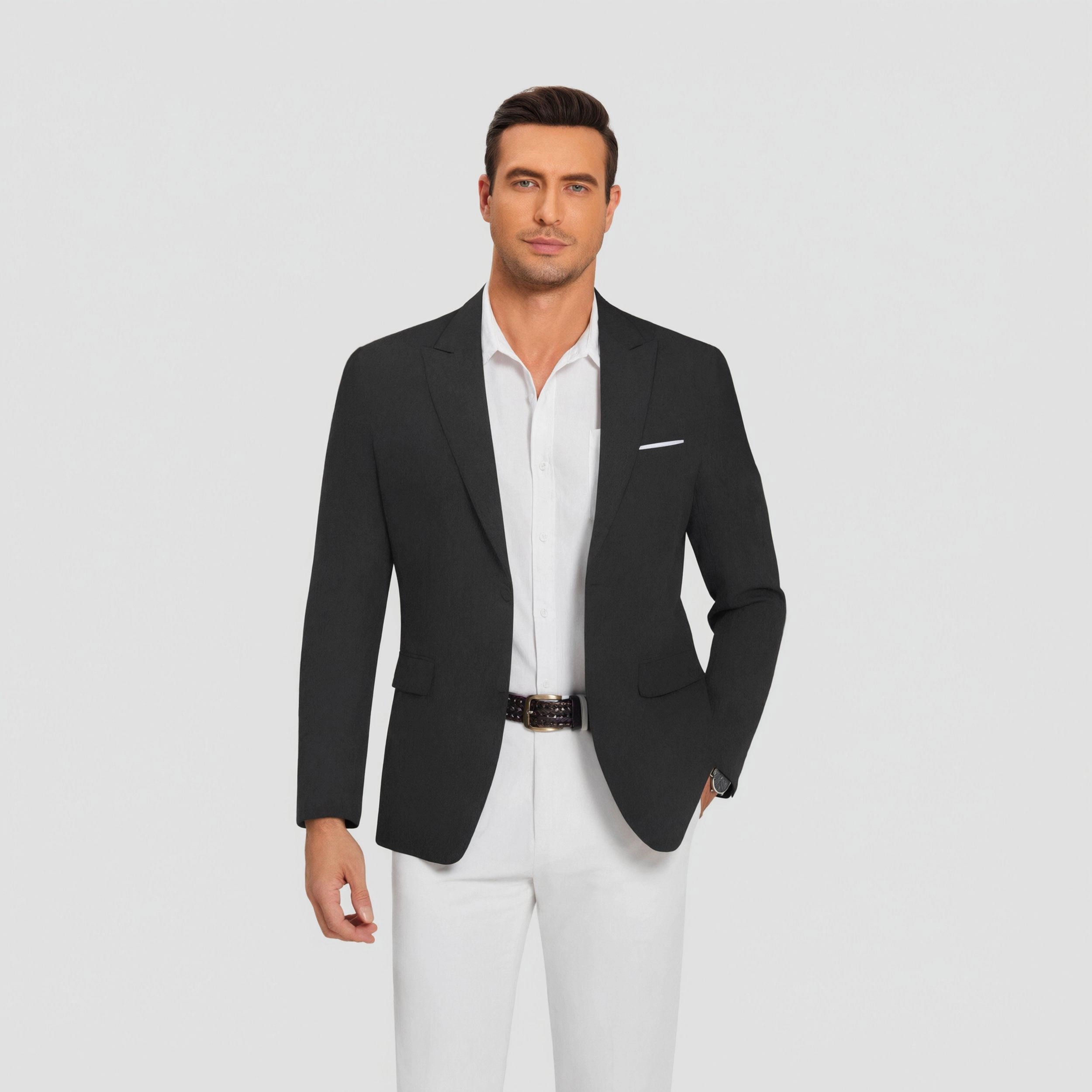COOFANDY Men's Slim Fit Notch Lapel Casual Blazer Sport Coat Suit Jacket