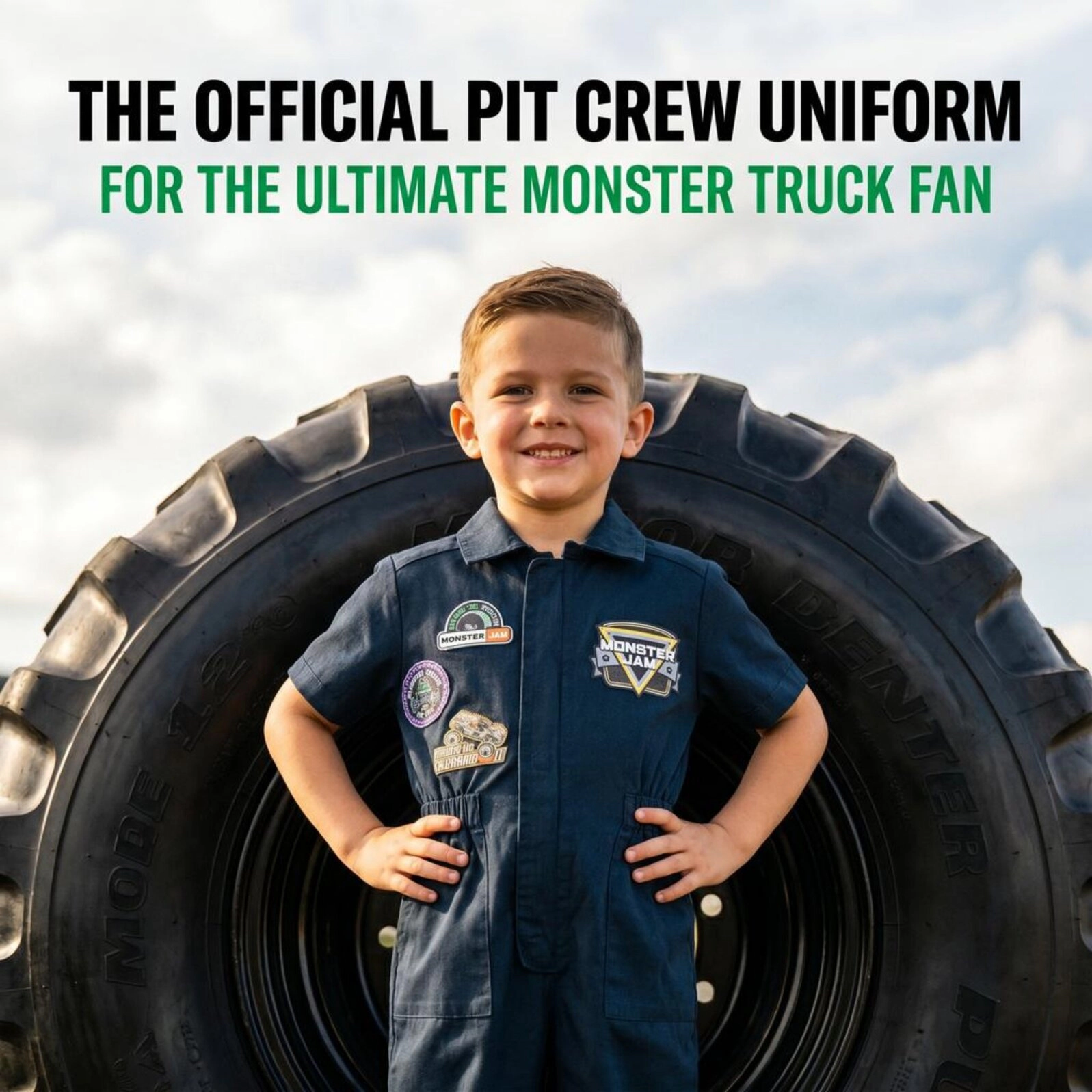 Monster Jam Boys' Cosplay Pit Crew One Piece Coverall