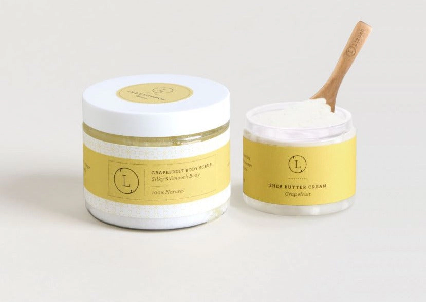 Reviving Set - Grapefruit Shea Butter Cream and Body Scrub