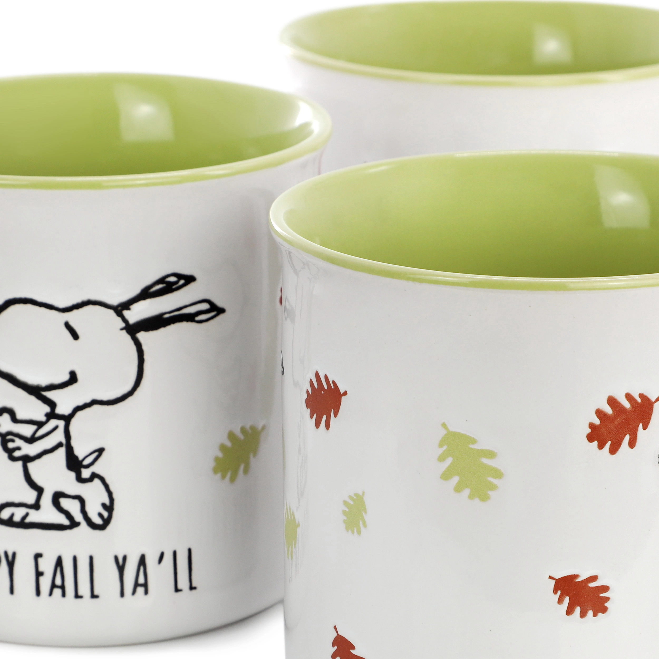 Peanuts Happy Fall Ya'll Ounce 6 Piece Stoneware Mug Set in