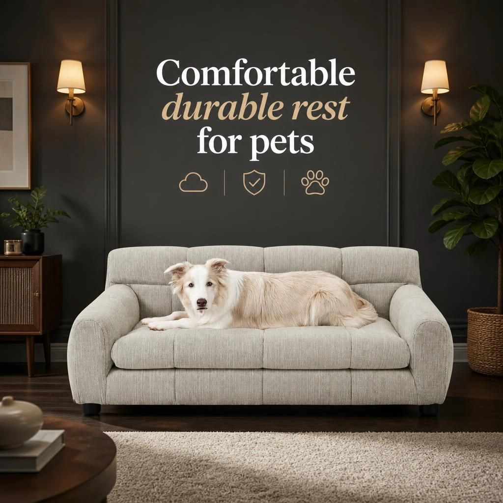 Ifmall Comfortable Foam Pet Bed Soft Sleeping Furniture