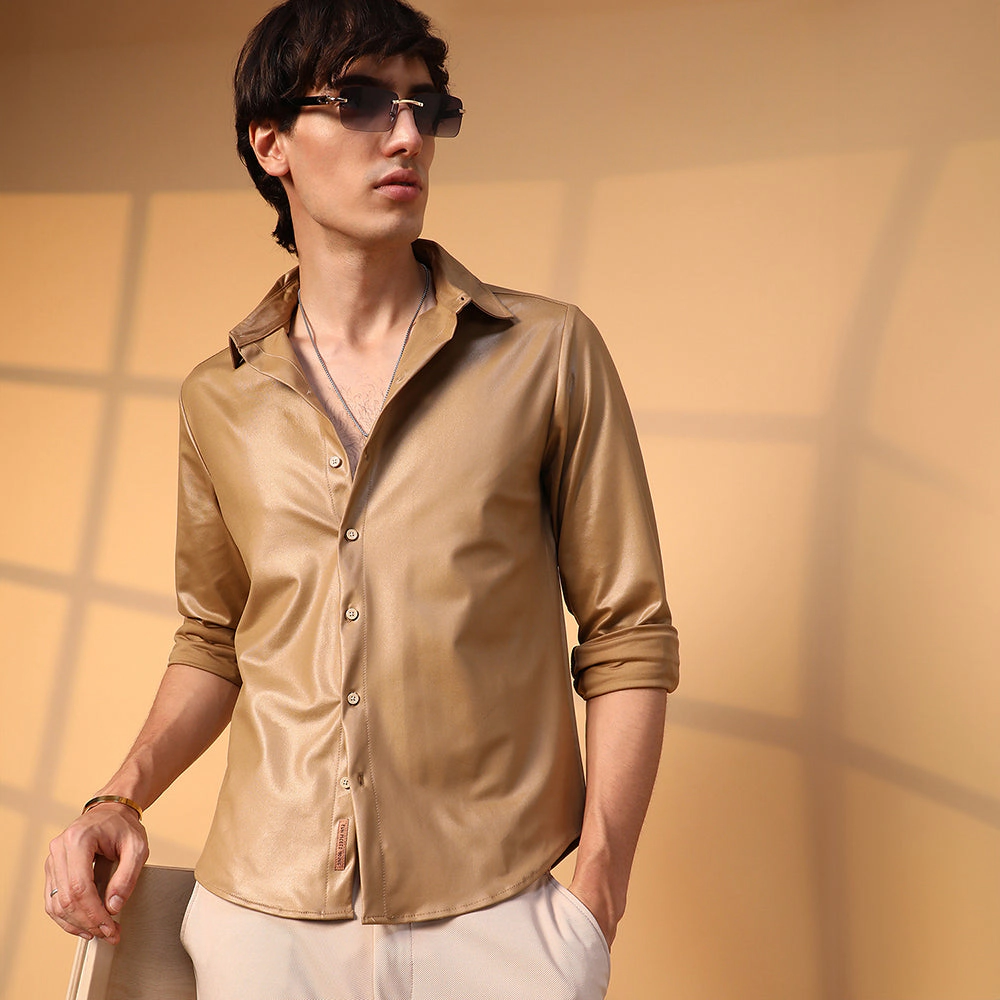 Solid Suede Shirt