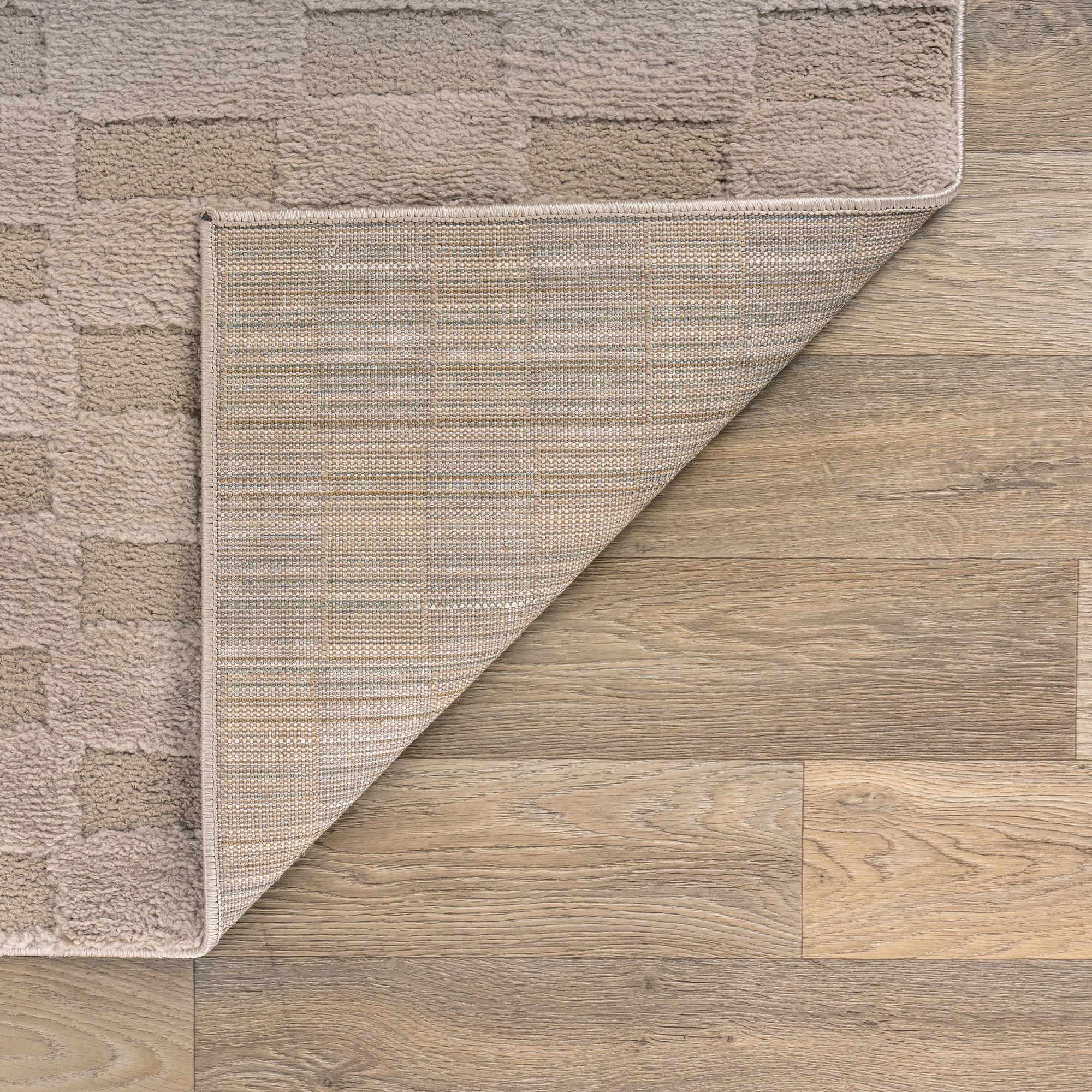 World Rug Gallery Checkerboard Soft Shag High-Low Indoor Area