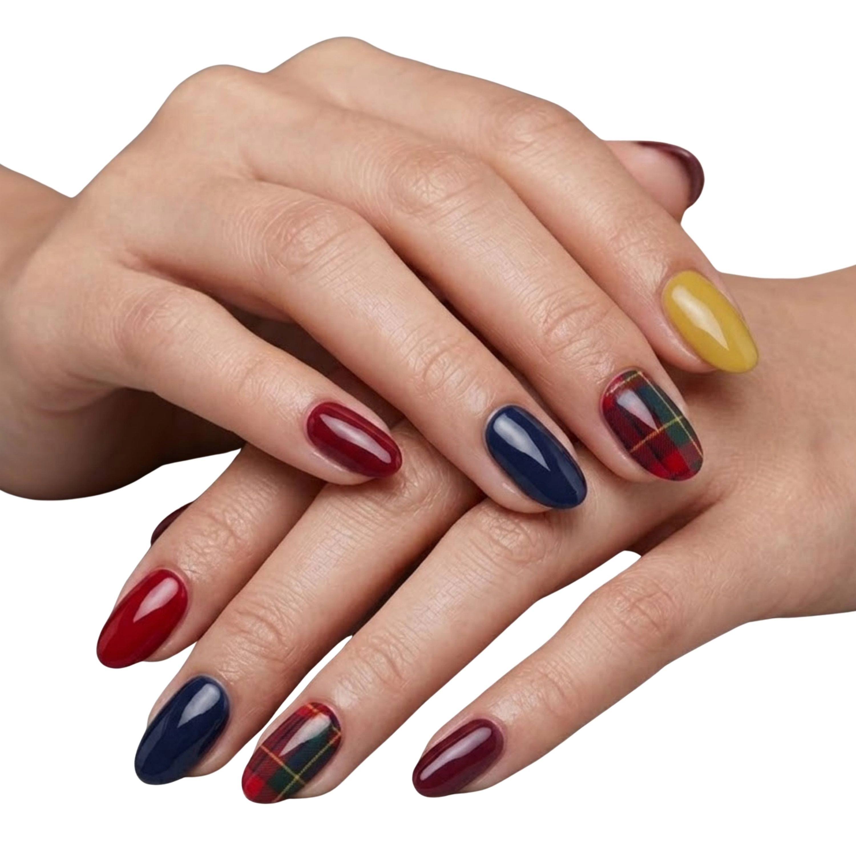 XPNail Women's Nail Polish Strips Red Stripes 16ct