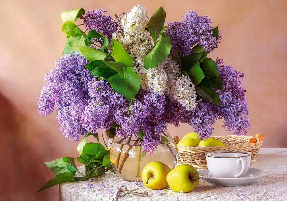 CASTORLAND 500 Piece Jigsaw Puzzles, Lilac Still Life, Flower puzzle, Nature, Adult Puzzle, Castorland B-54091