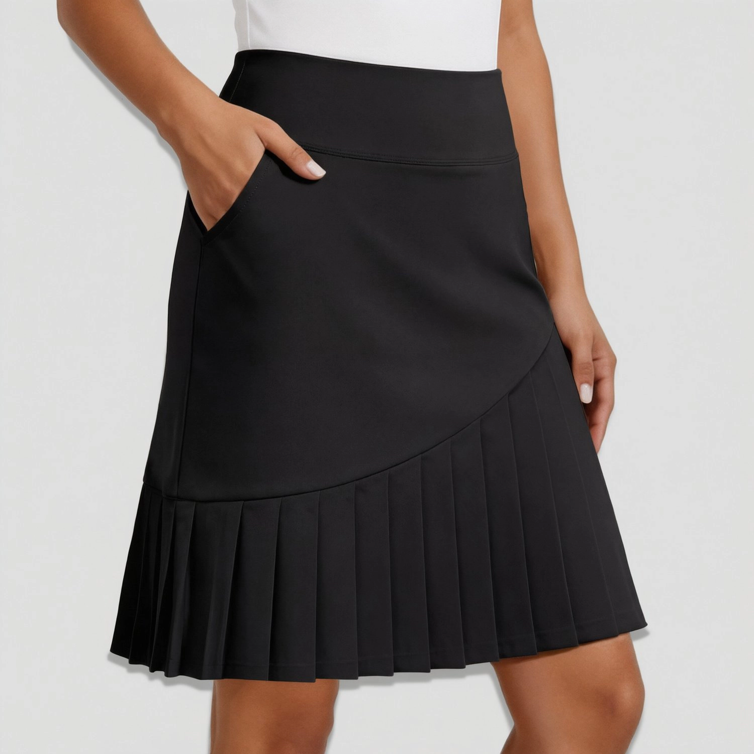 Pinspark Women's High Waist Pleated Tennis Skirt with Pockets