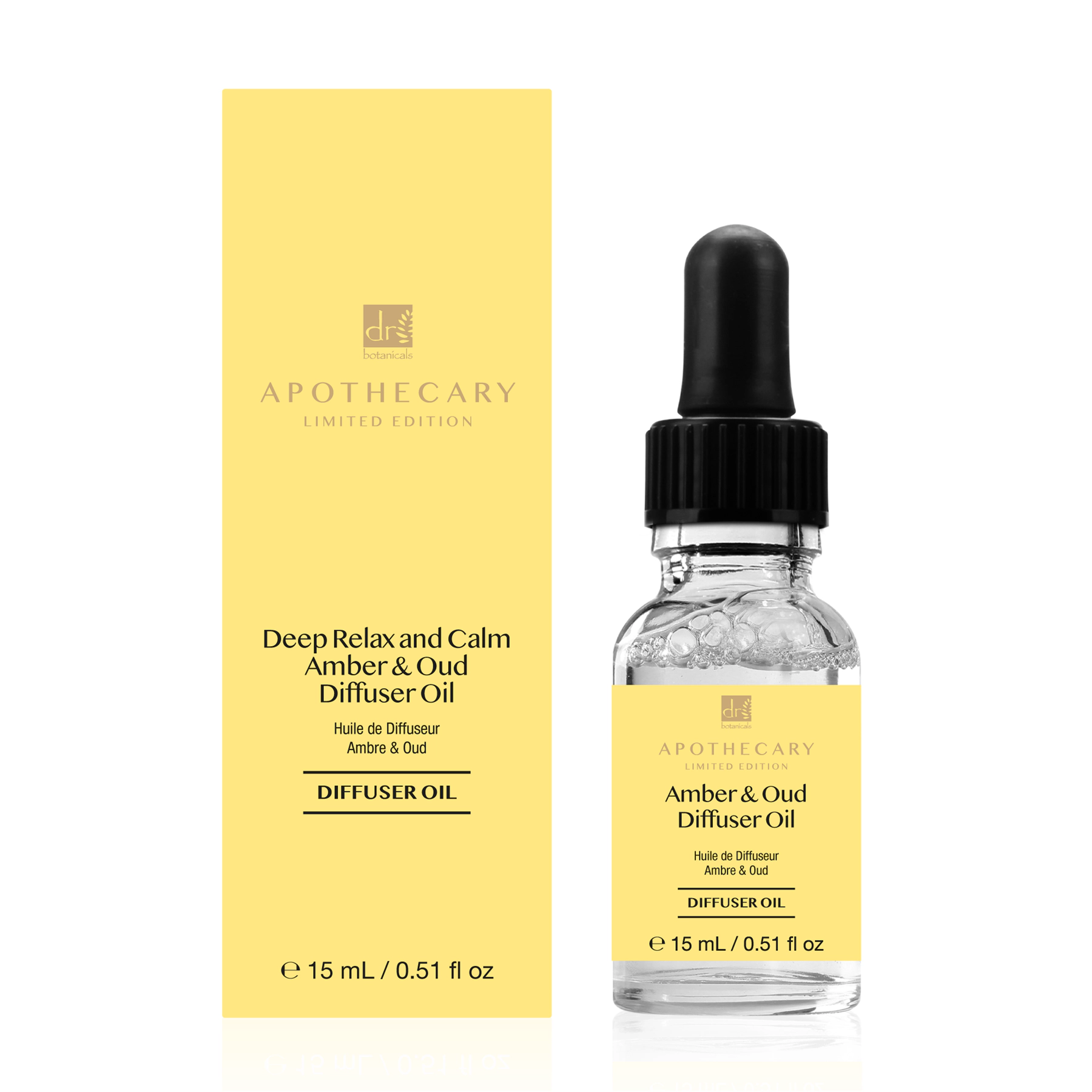 Dr Botanicals Deep Relax & Calm Amber & Oud Diffuser Oil 15ml