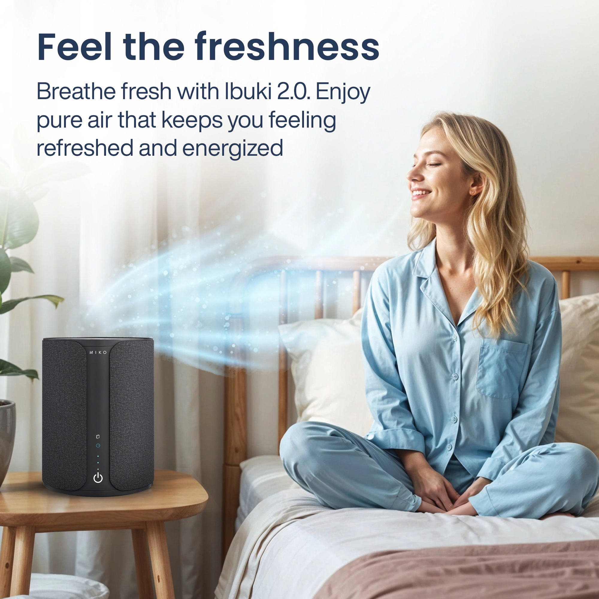 Miko Ibuki 2.0 Smart Home Air Purifier with App Control & Oil Diffuser 1500 sqft