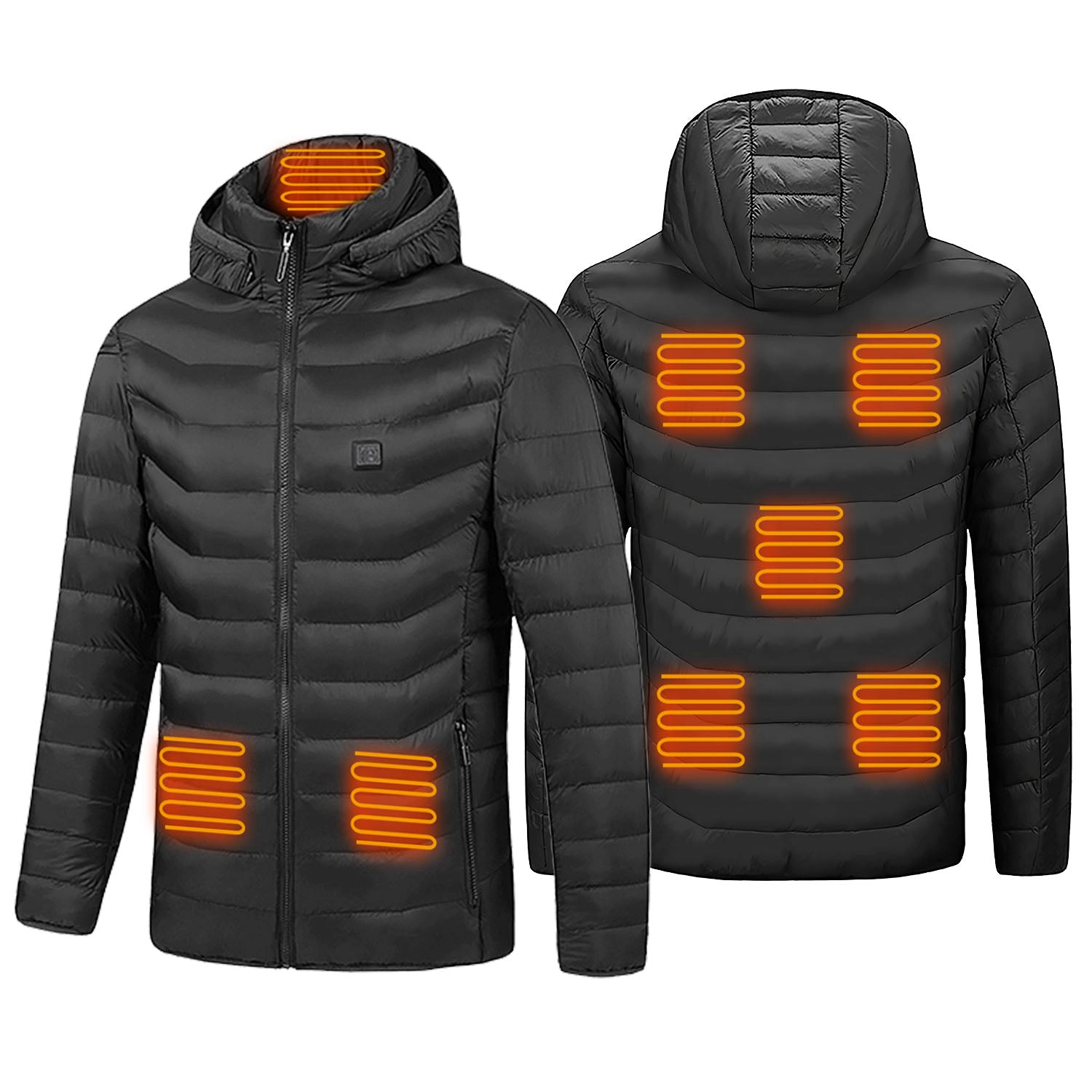 GBruno USB-Powered Heated Jacket With Detachable Hood