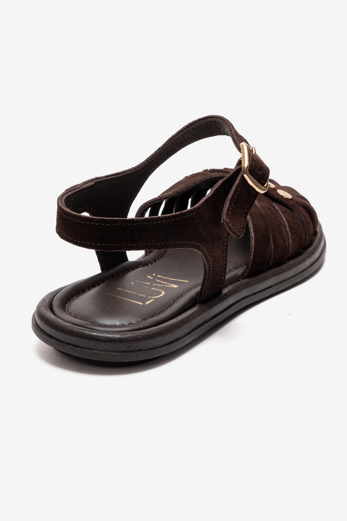 Forever & Always Womens Chiela Leather Ankle Strap Sandals