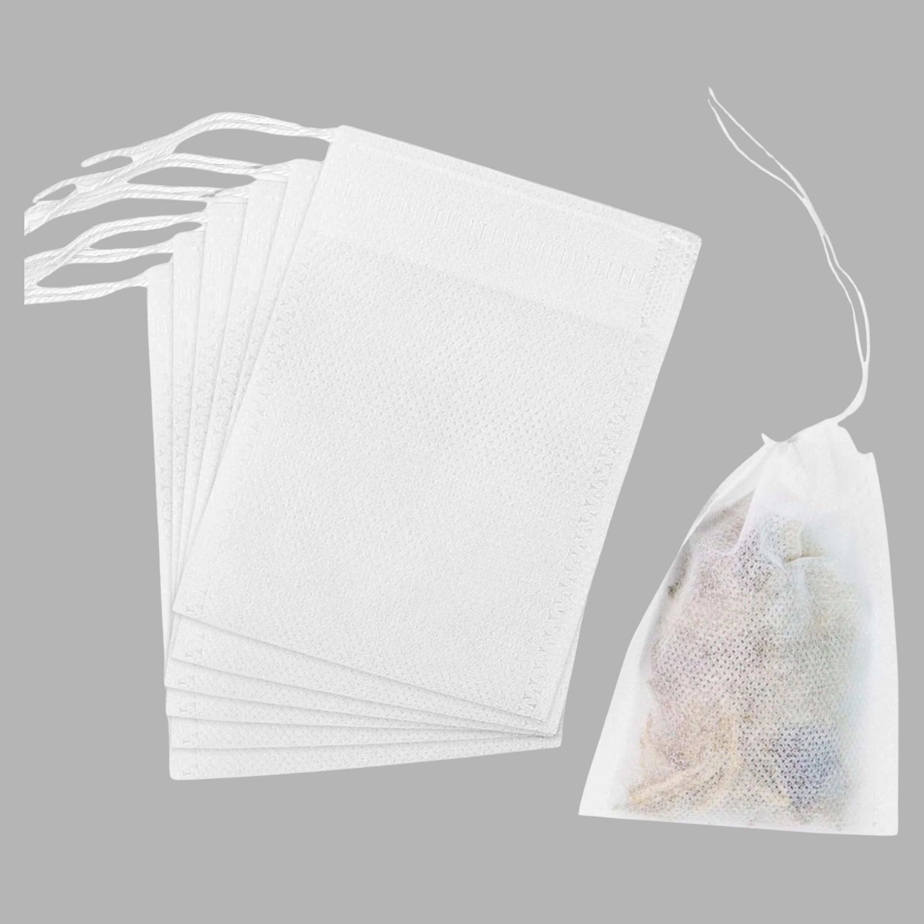 Kitcheniva 100 Pcs 2.75  x 3.54 Inch Disposable Tea Infuser Bags