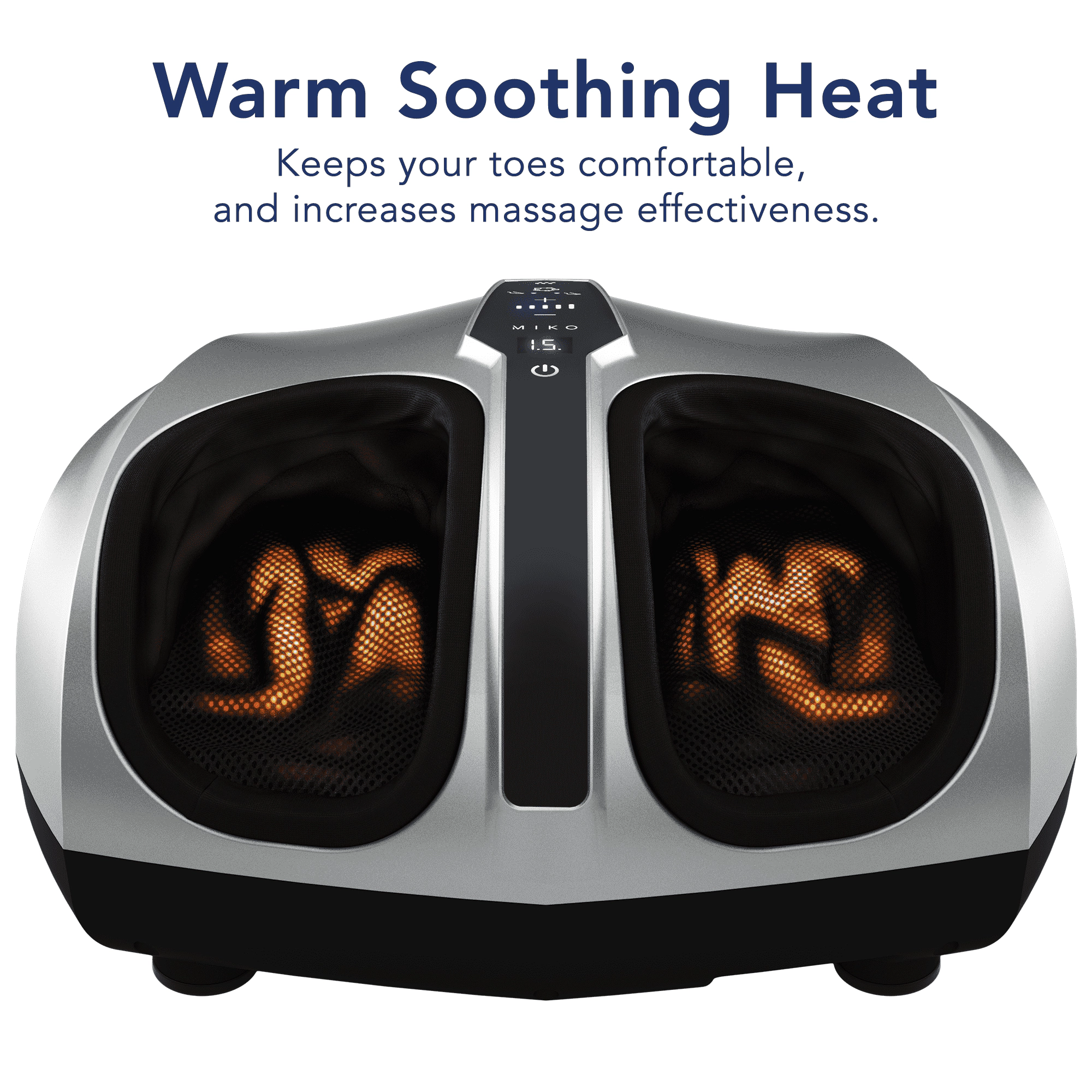 Miko Shiatsu Foot Massager Machine with Kneading and Switchable Heat