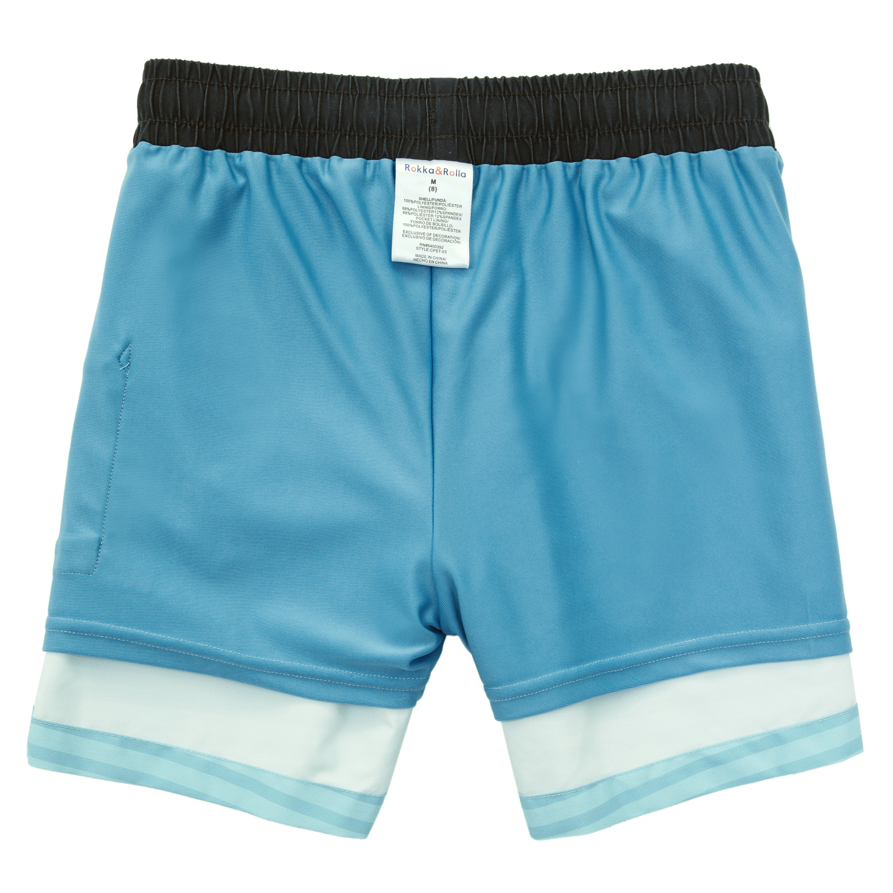 Rokka&Rolla Little & Big Kid Boys Compression Liner Swim Trunks