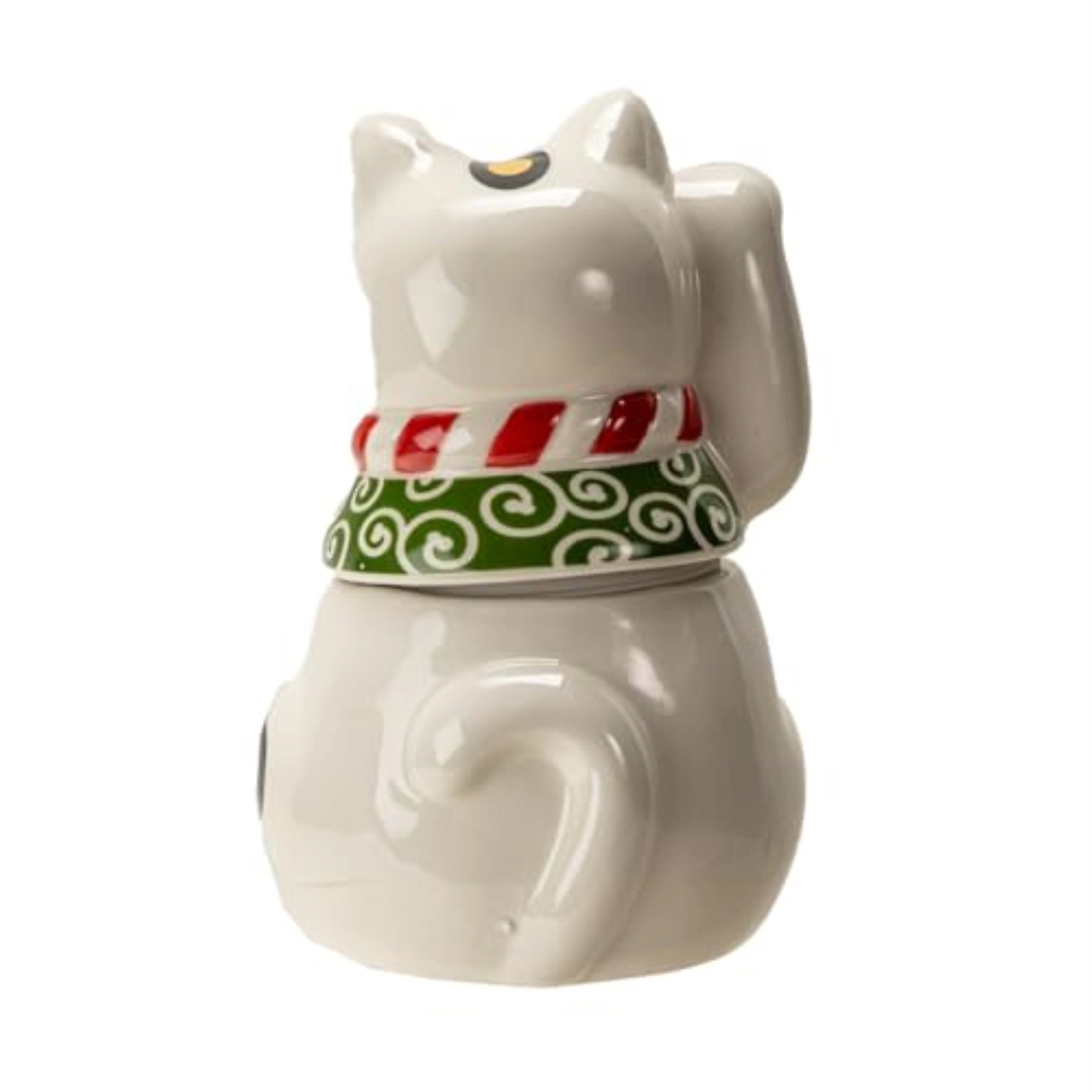 Pacific Giftware Maneki Neko Japanese Lucky Cat Paw Up Ceramic Cookie Jar Kitchen Decor