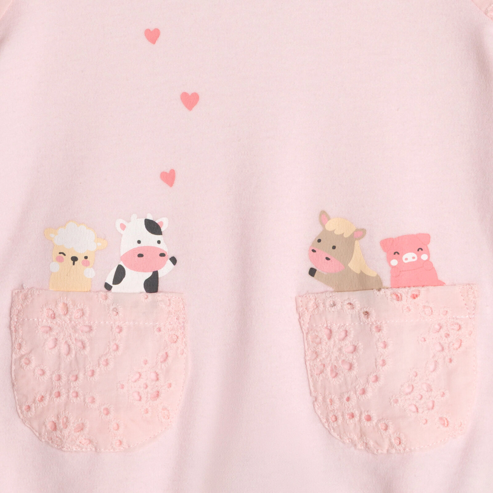 John Deere Baby Girls' One Piece Bubble Romper