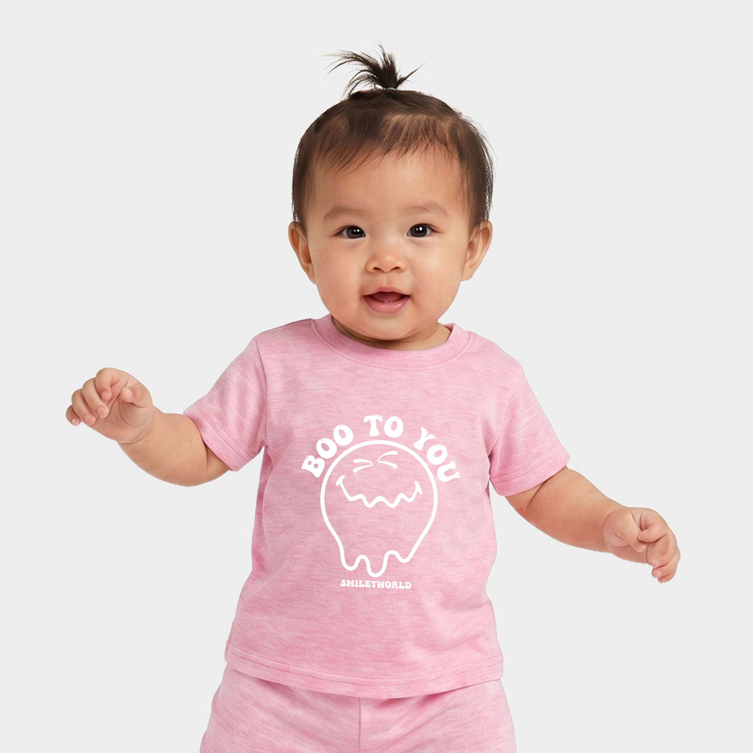 The Juniper Shop - Infant Jogger Pant Crew Set of 2 SmileyWorld Boo To You