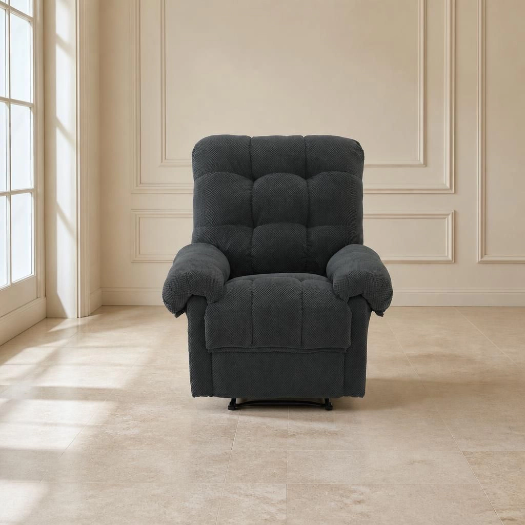 GOODSILO Fabric Upholstered Metal Frame Accent Chair