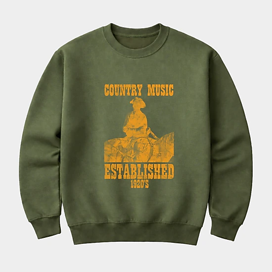 Simply Sage Market - Men's Graphic Sweatshirt - Country Music EST 1920s