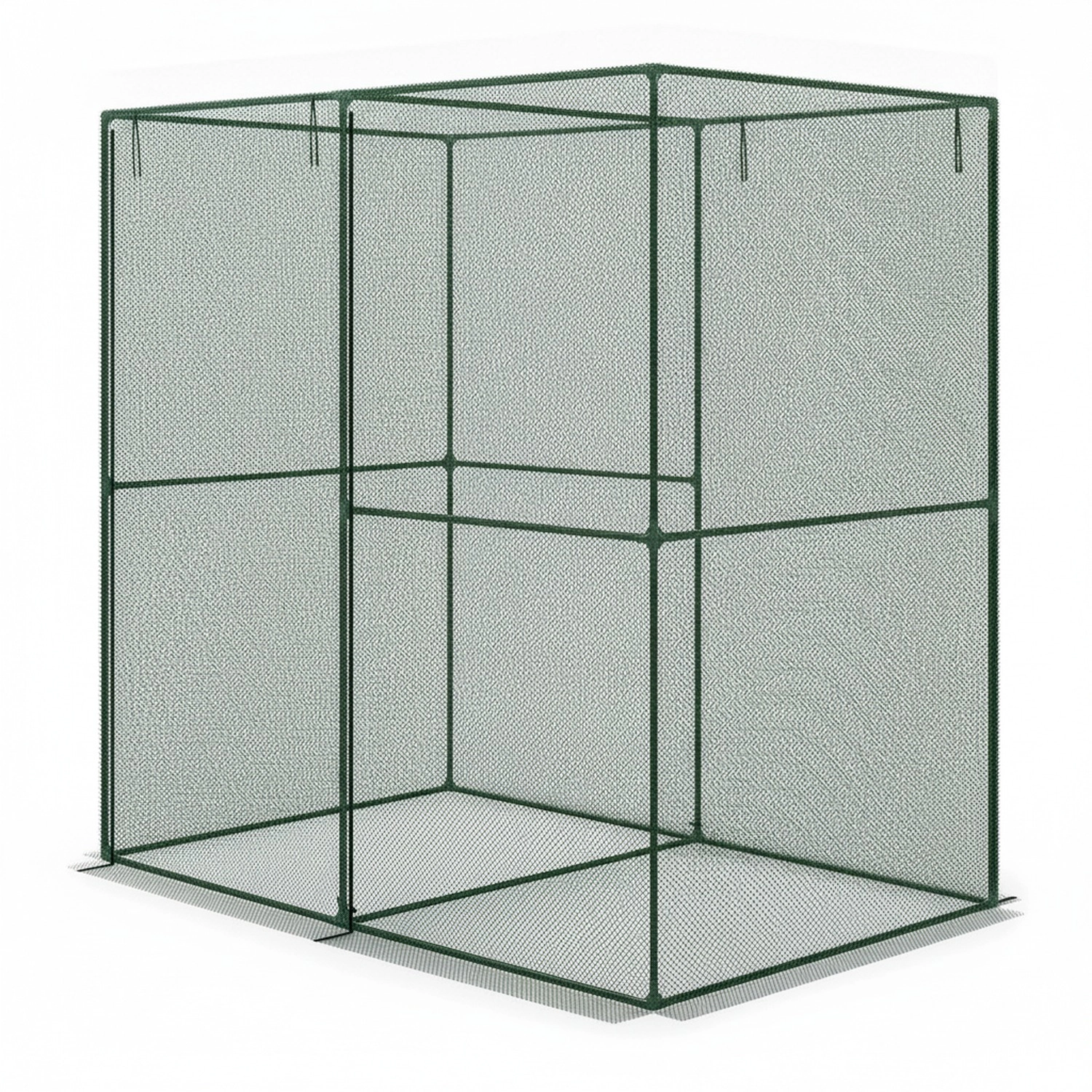 HONGGE 6' x 4' x 6' Crop Cage, Plant Protection Tent with Zippered Doors for Vegetable Garden, Backyard