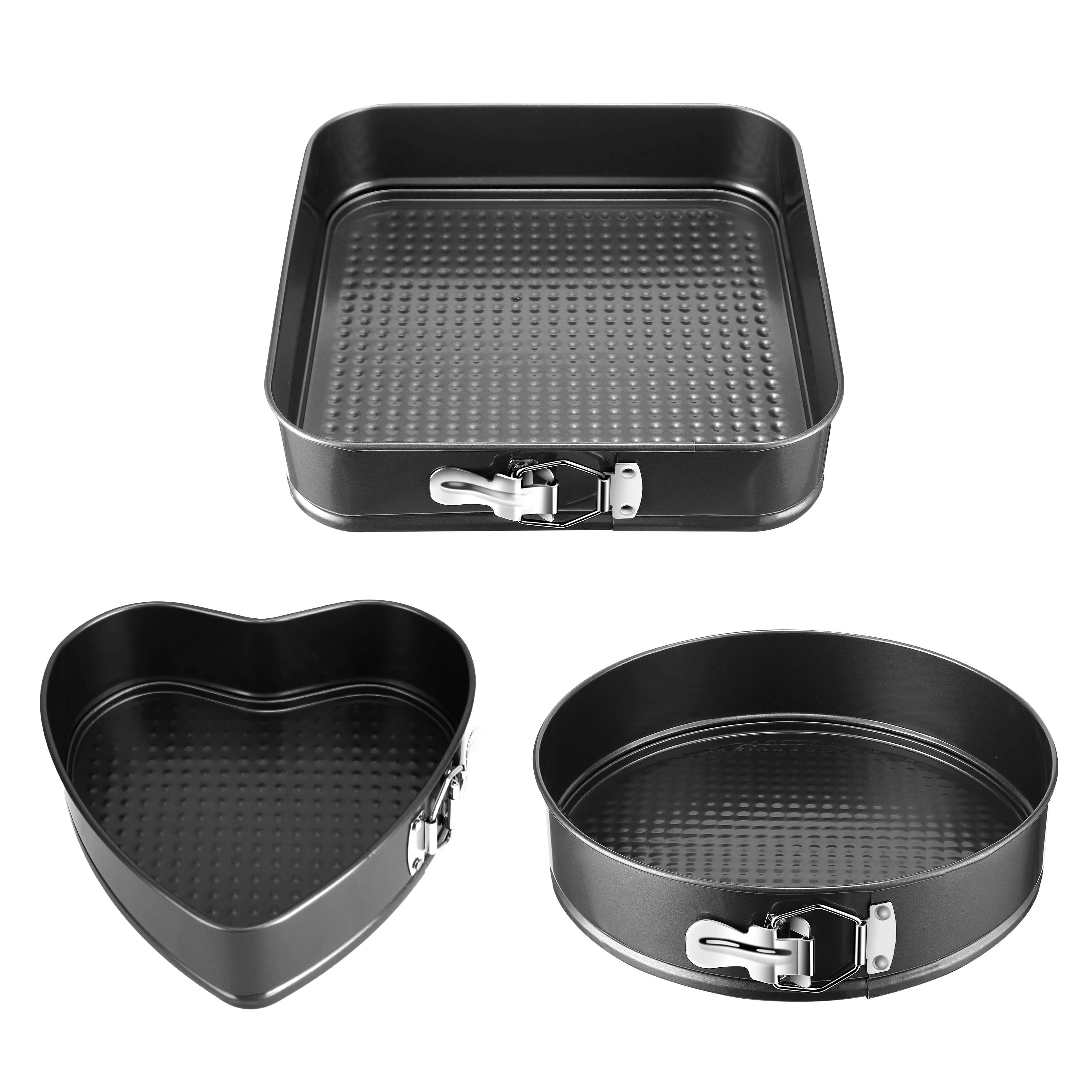 GBruno Non-Stick Springform Cake Pan Set, 3-Piece