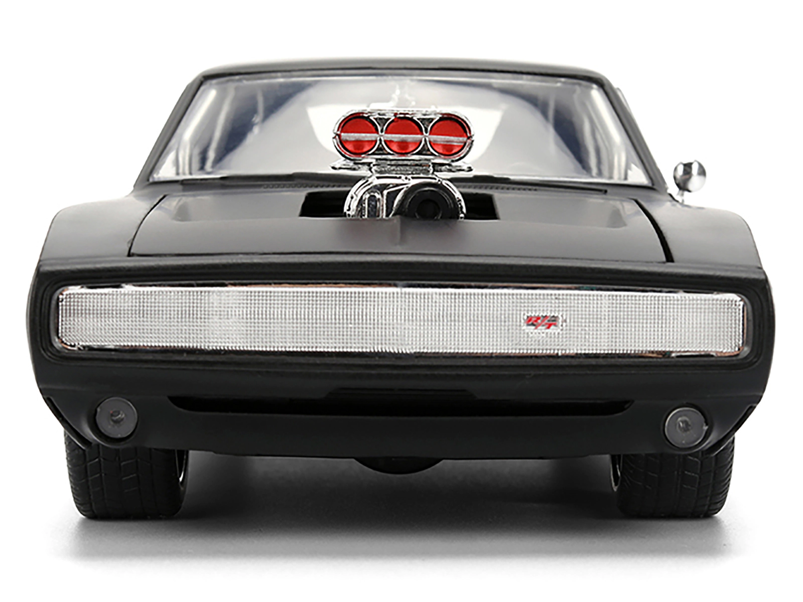 Jada 1970 Dodge Charger R/T Matt Black "Fast & Furious" (2009) Movie "Fast & Furious" Series 1/24 Diecast