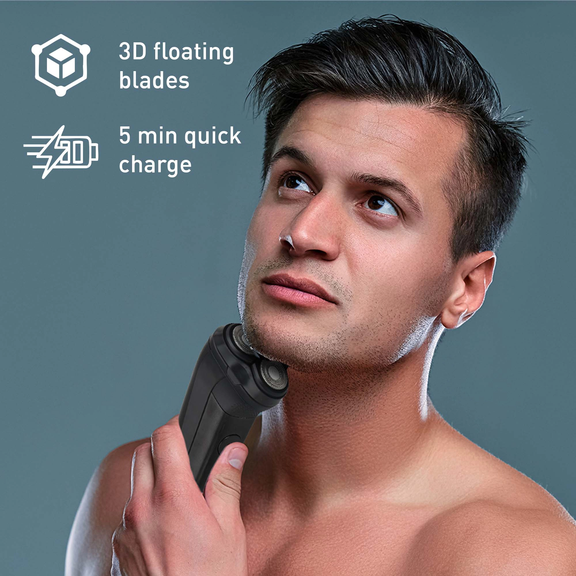 Pursonic Unisex Rechargeable Electric Shaver & Painless Hair Removal Grooming Bundle